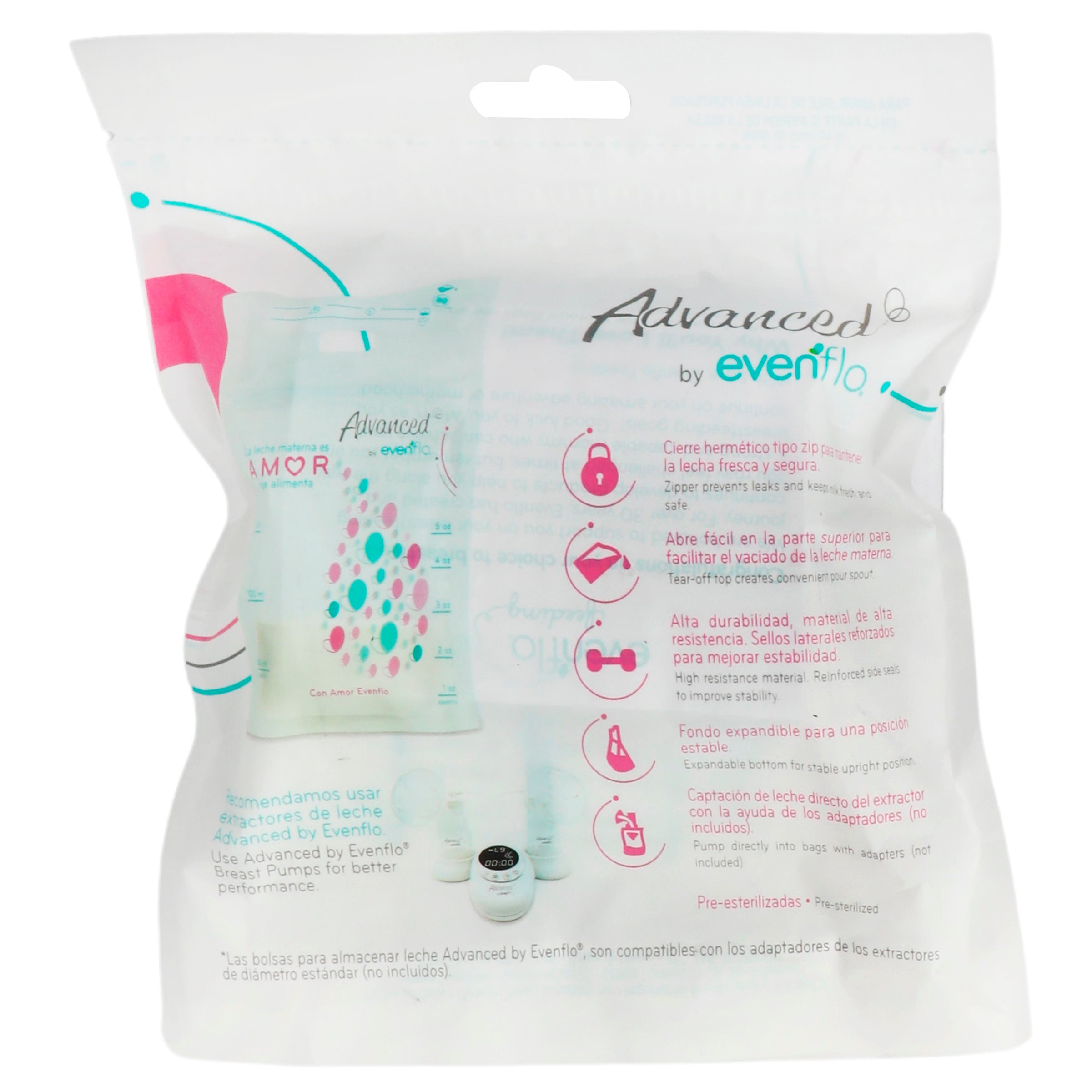 Bolsa Advanced P/Almacenar Leche Materna Con 25-7