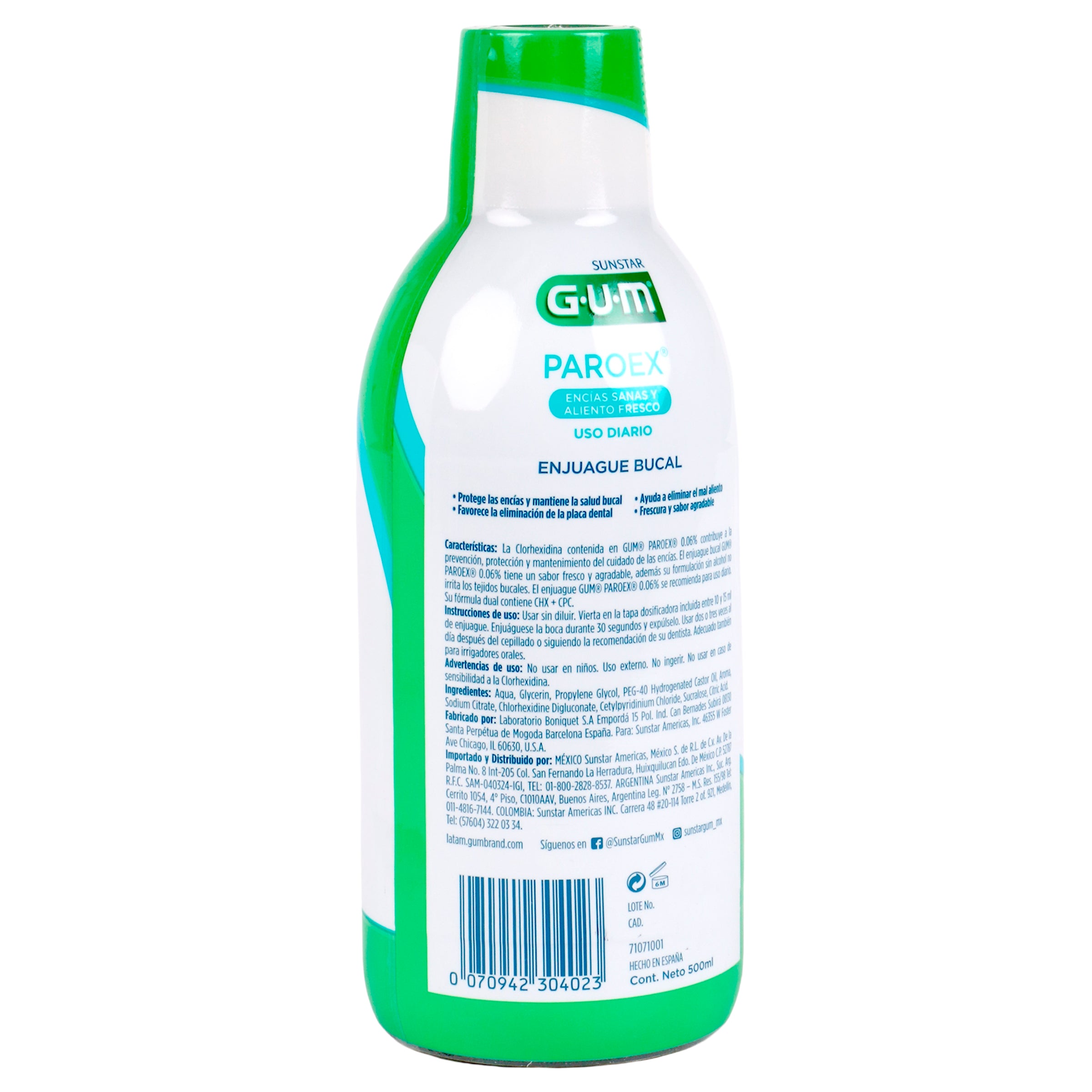 Enjuague Bucal Gum Paroex Uso Diario 500 Ml-7