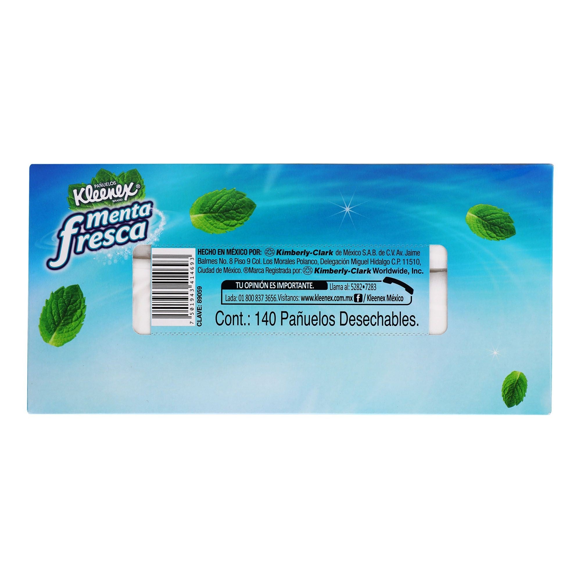 Pañuelos Kleenex Menta C/140 Piezas-6