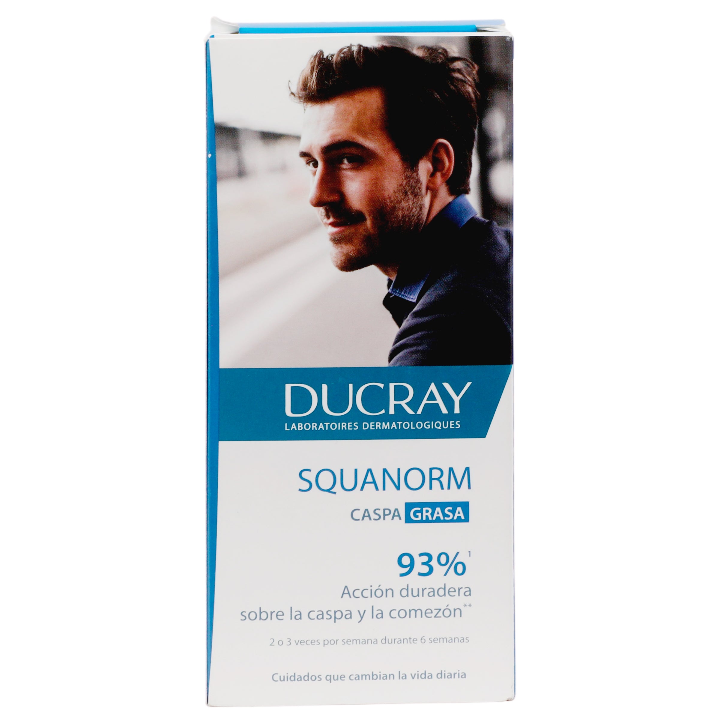Shampoo Ducray Squanorm Control De La Caspa Grasa 200 Ml