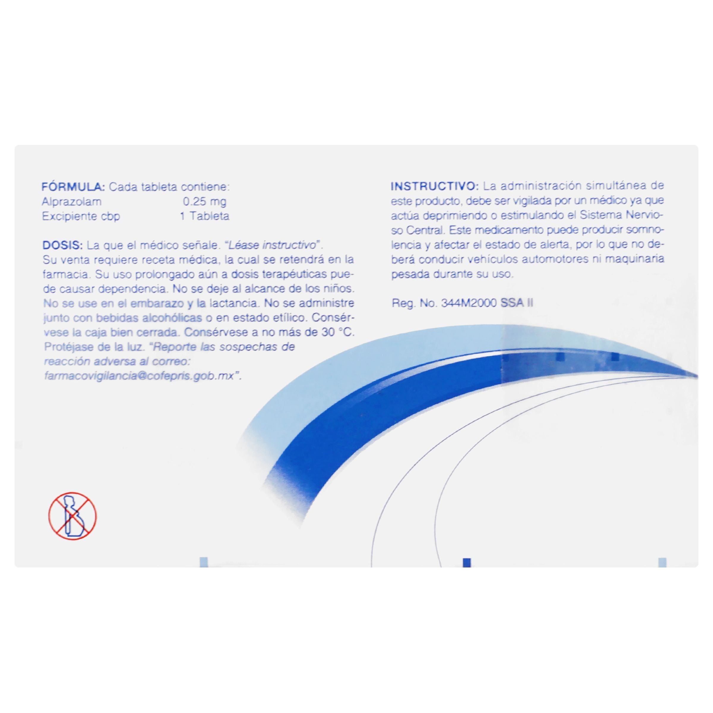 Alprazolam 0.25 Mg Con 30 Tabletas-6