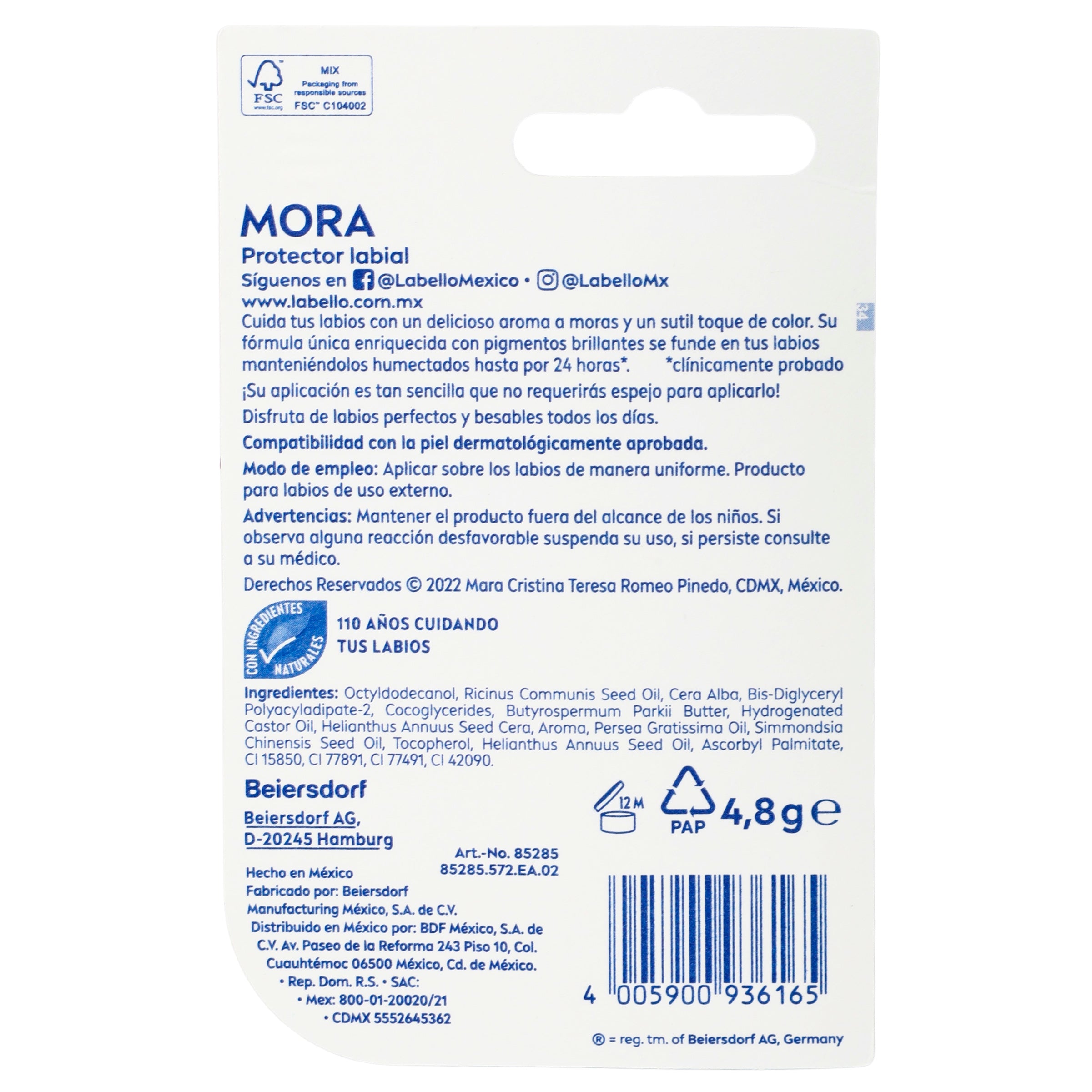 Protector Labial Labello Distrol Blube 4.8 G-7