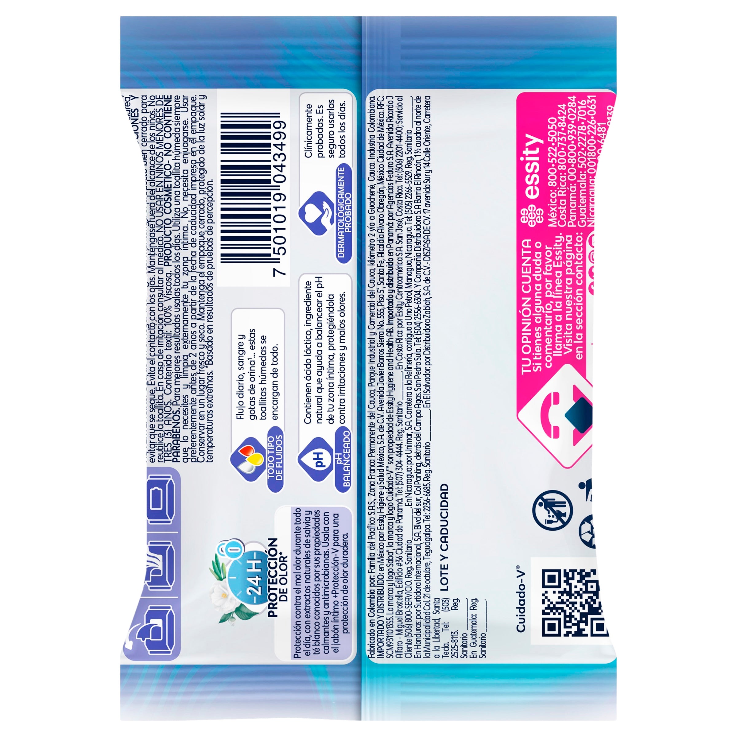 Toallas Humedas Saba Diari +Protector-V Con 12N-5