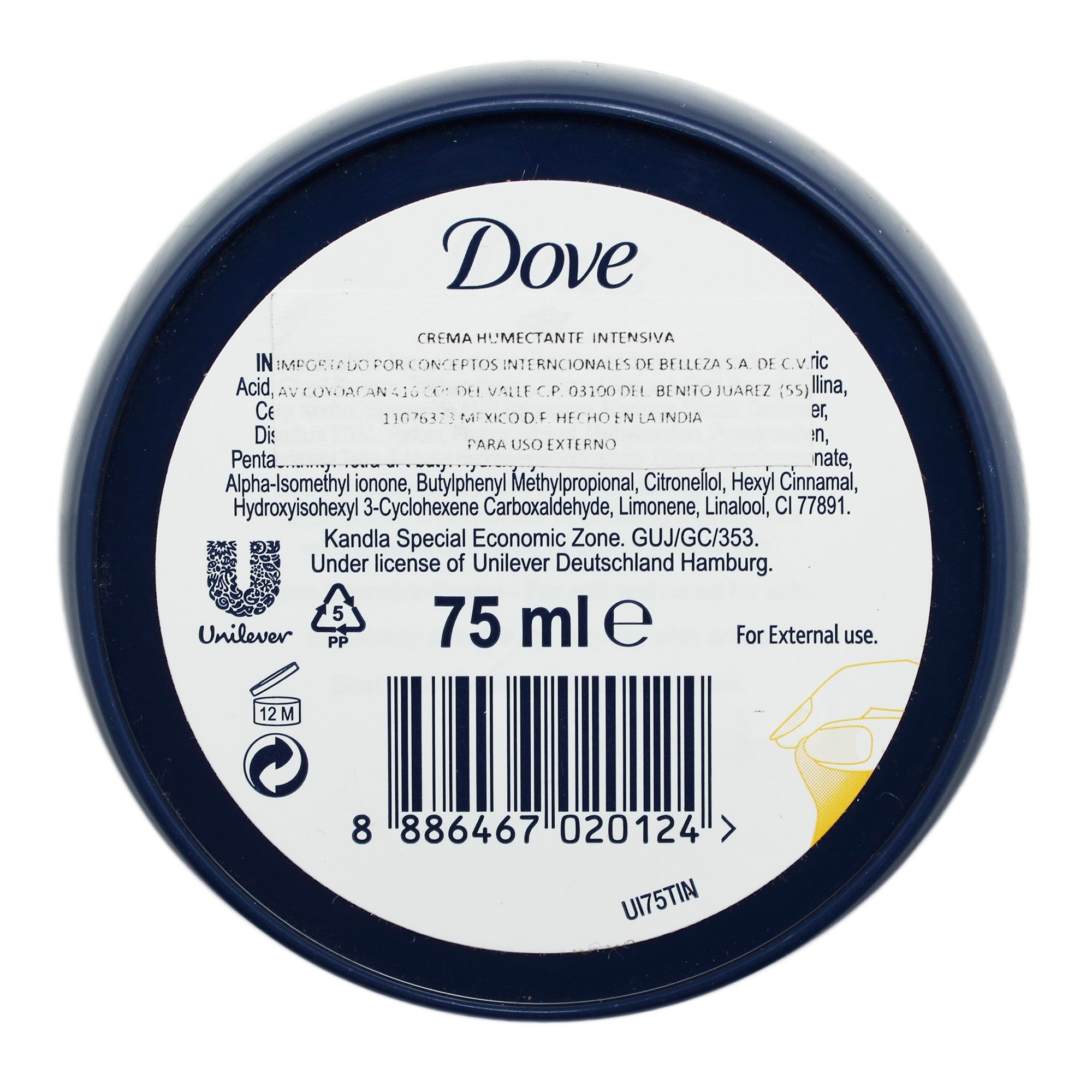 Crema Dove Intensive - Cream 75 Ml