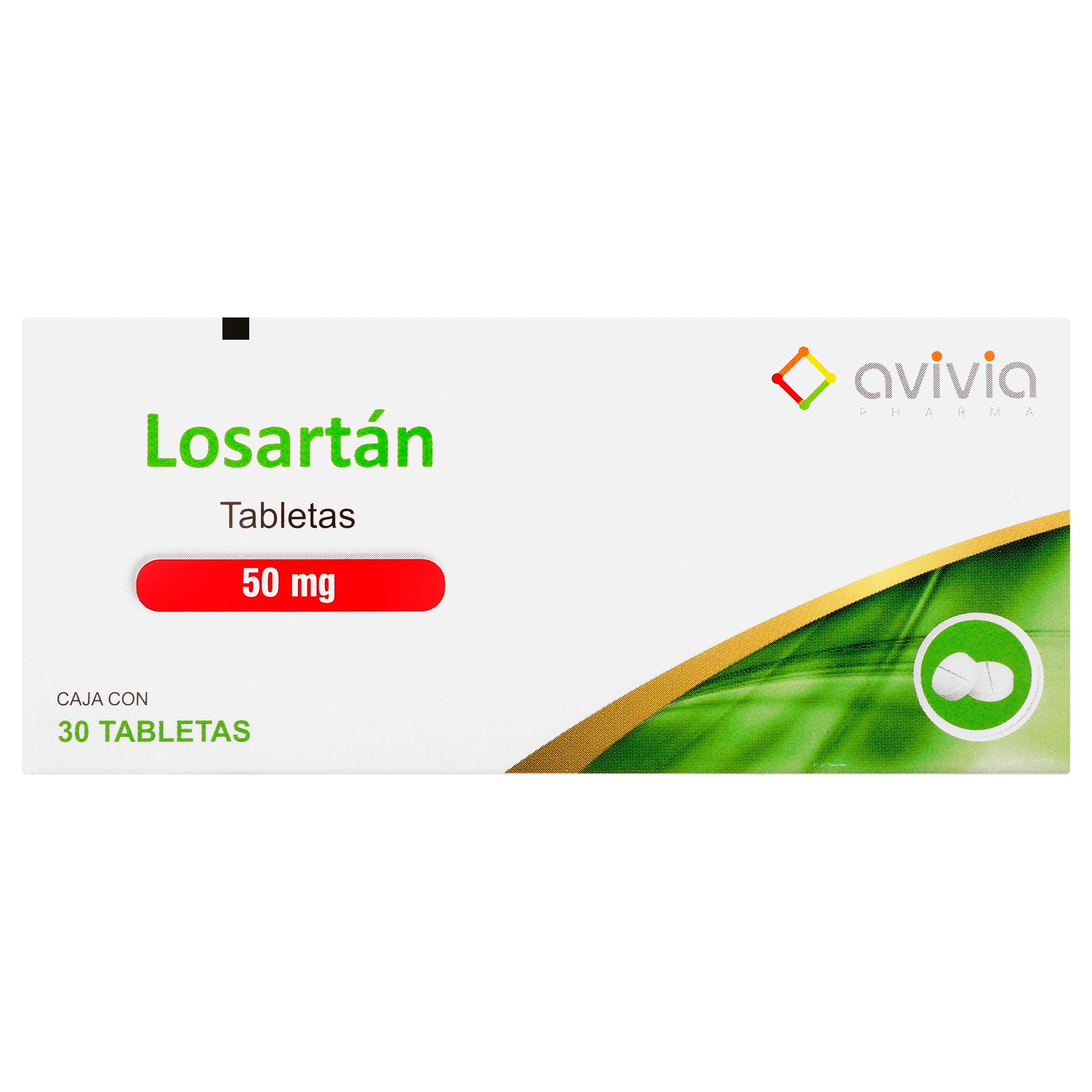Losartan 50 Mg Con 30 Tabletas Avivia-4