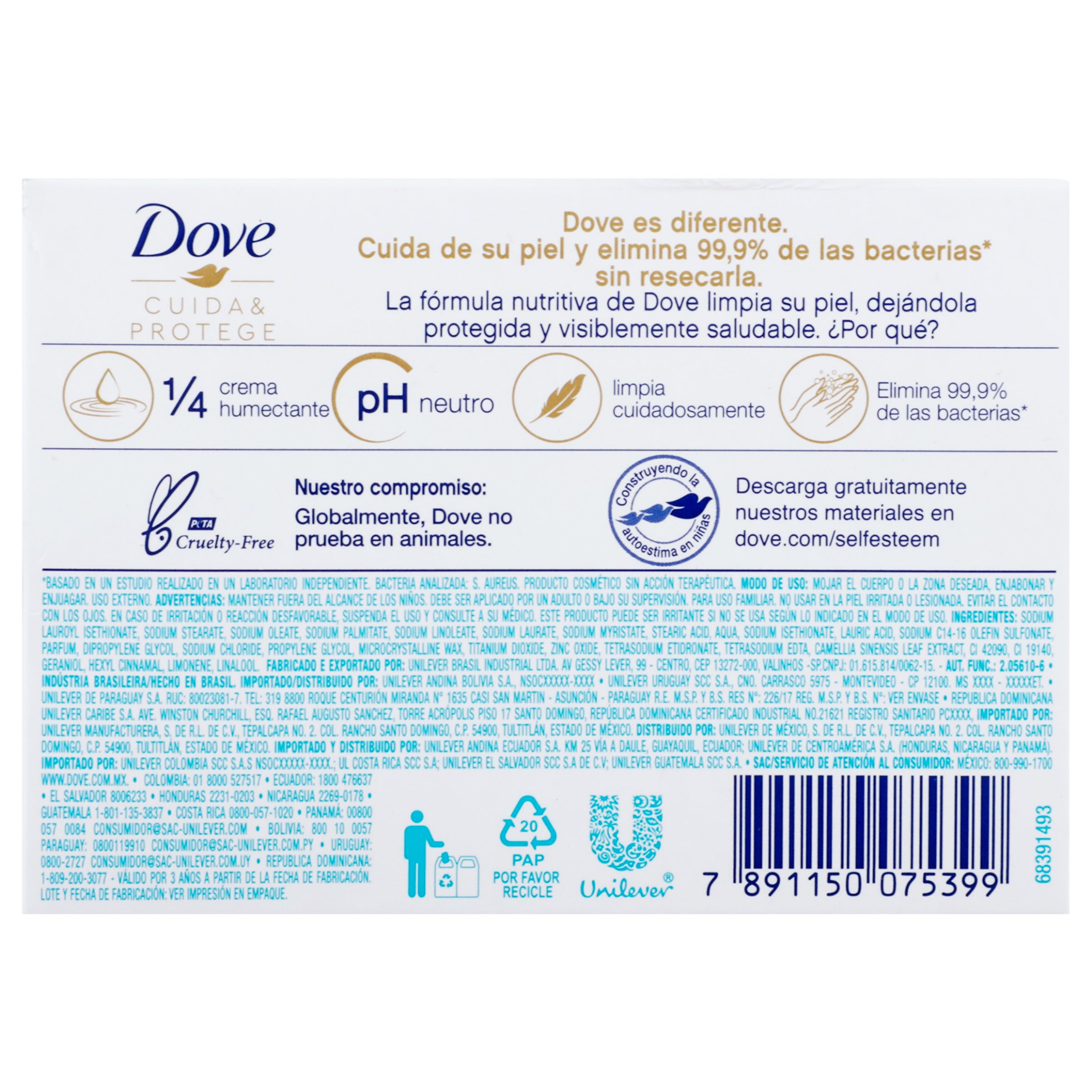 Jabon Dove Barra C-Prot Antib 135 G