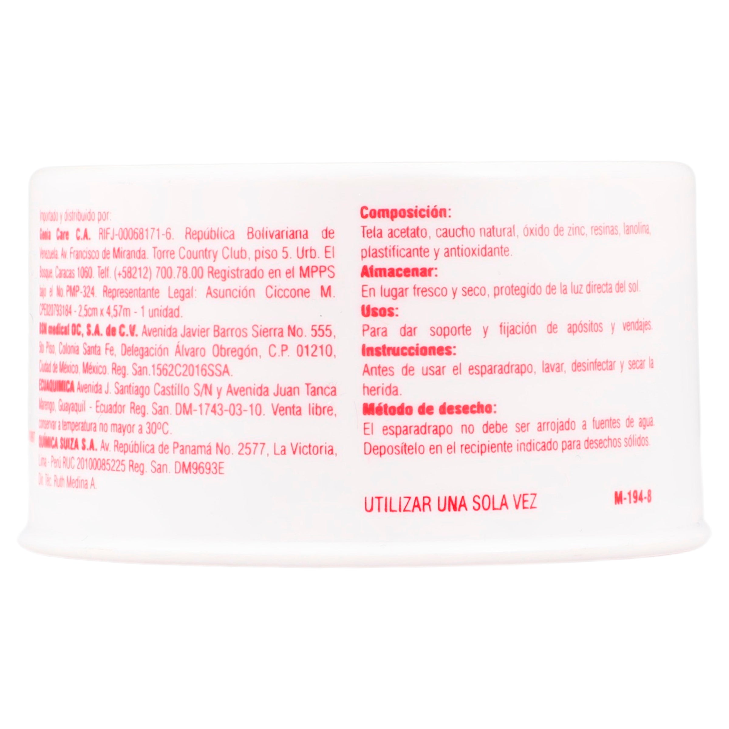 Tela Adhesiva Leukoplast 2.5 Cm X 4.57 M-6