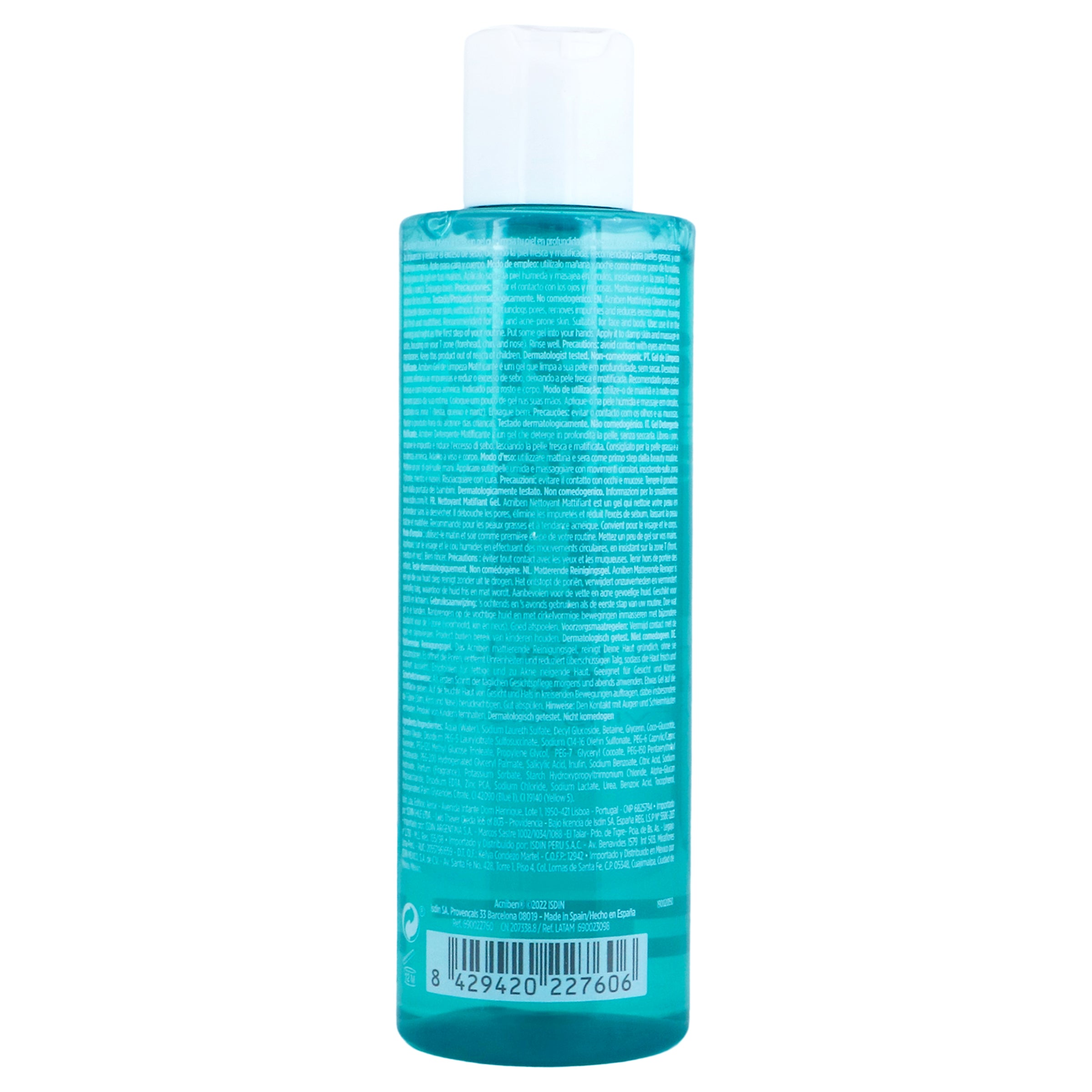 Isdin Gel Acnibe Limpiador Matificante 200 Ml-7
