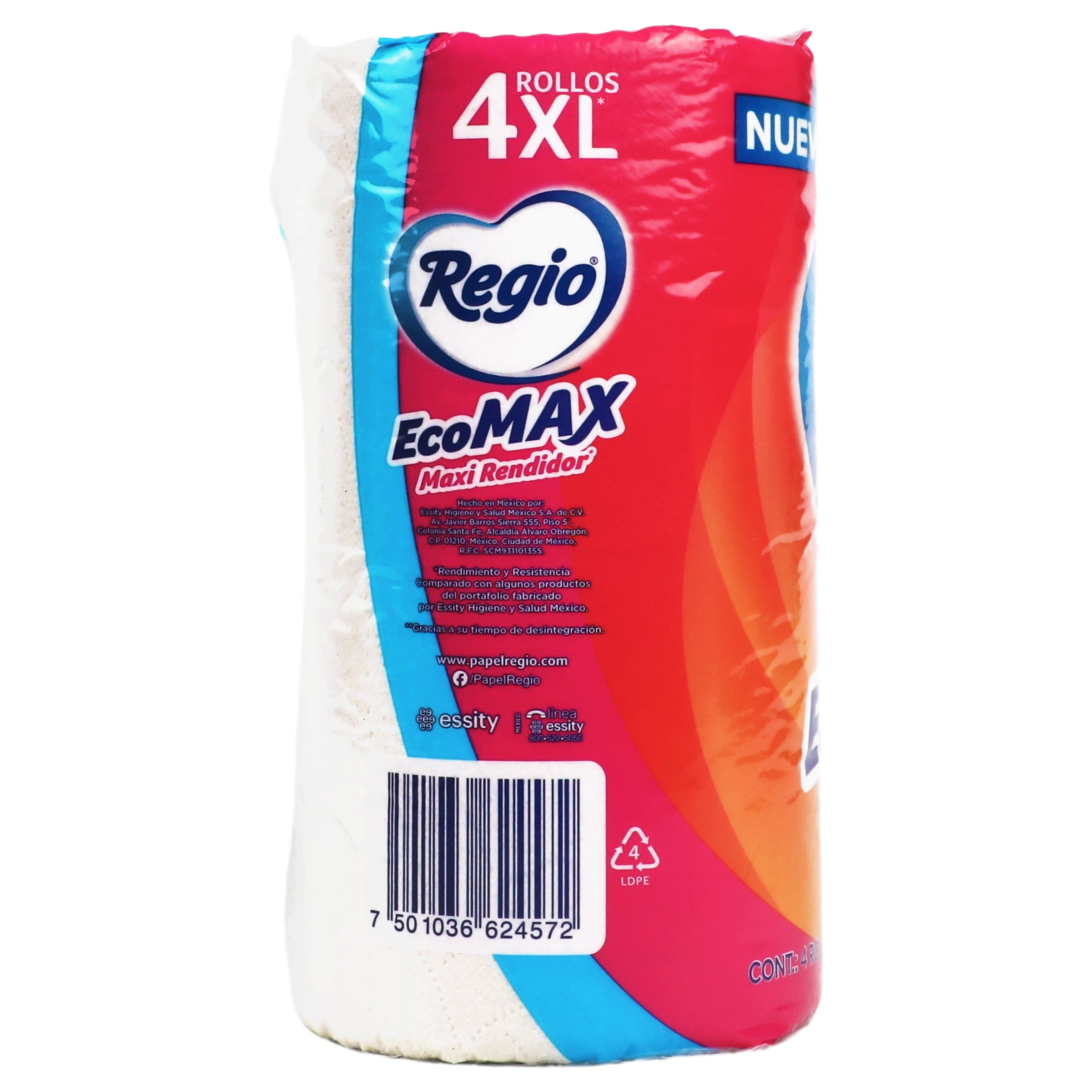 Papel Higienico Regio Ecomax 4 Rollos-8