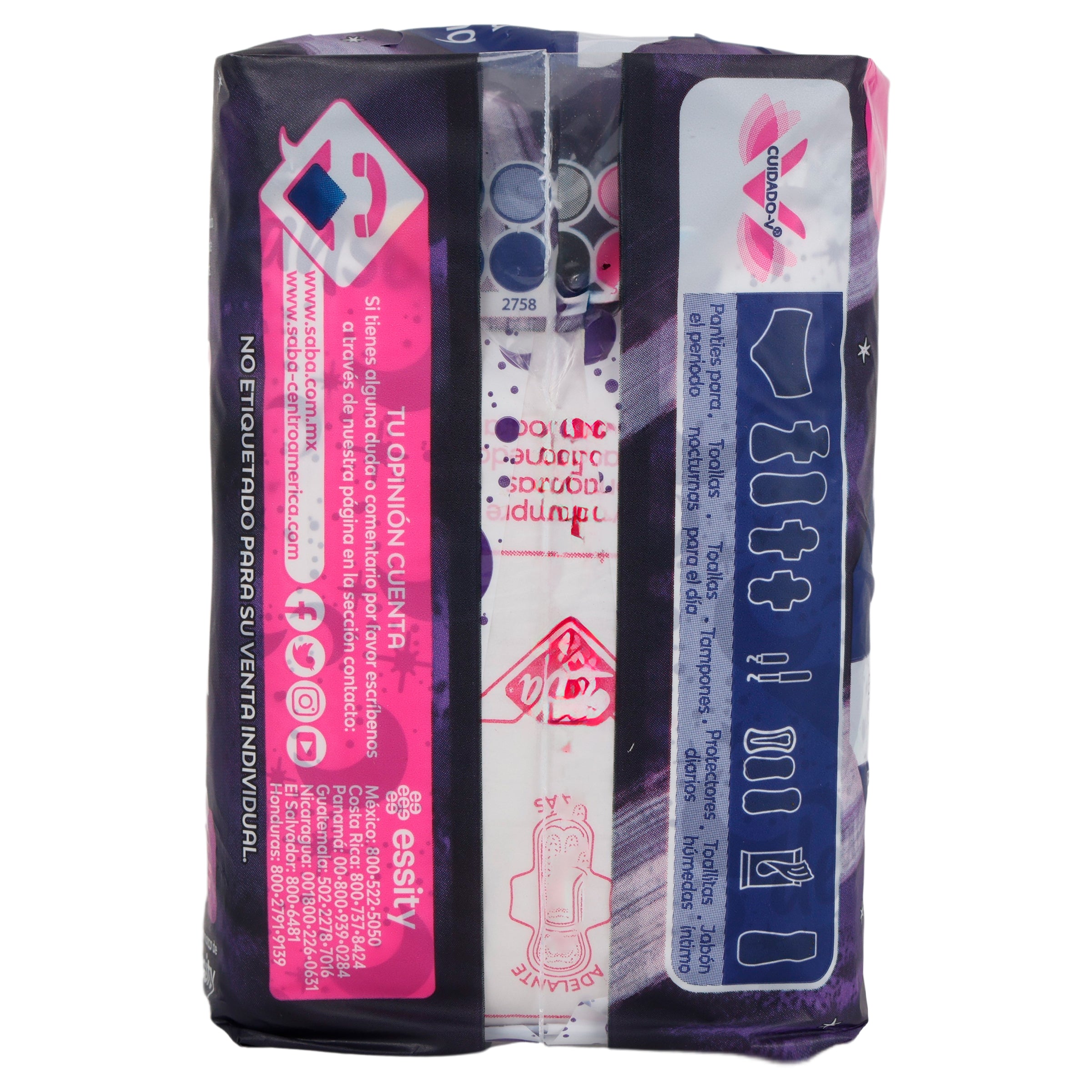 Toallas Sanitarias Saba B-Noche Extra Con A 8-8