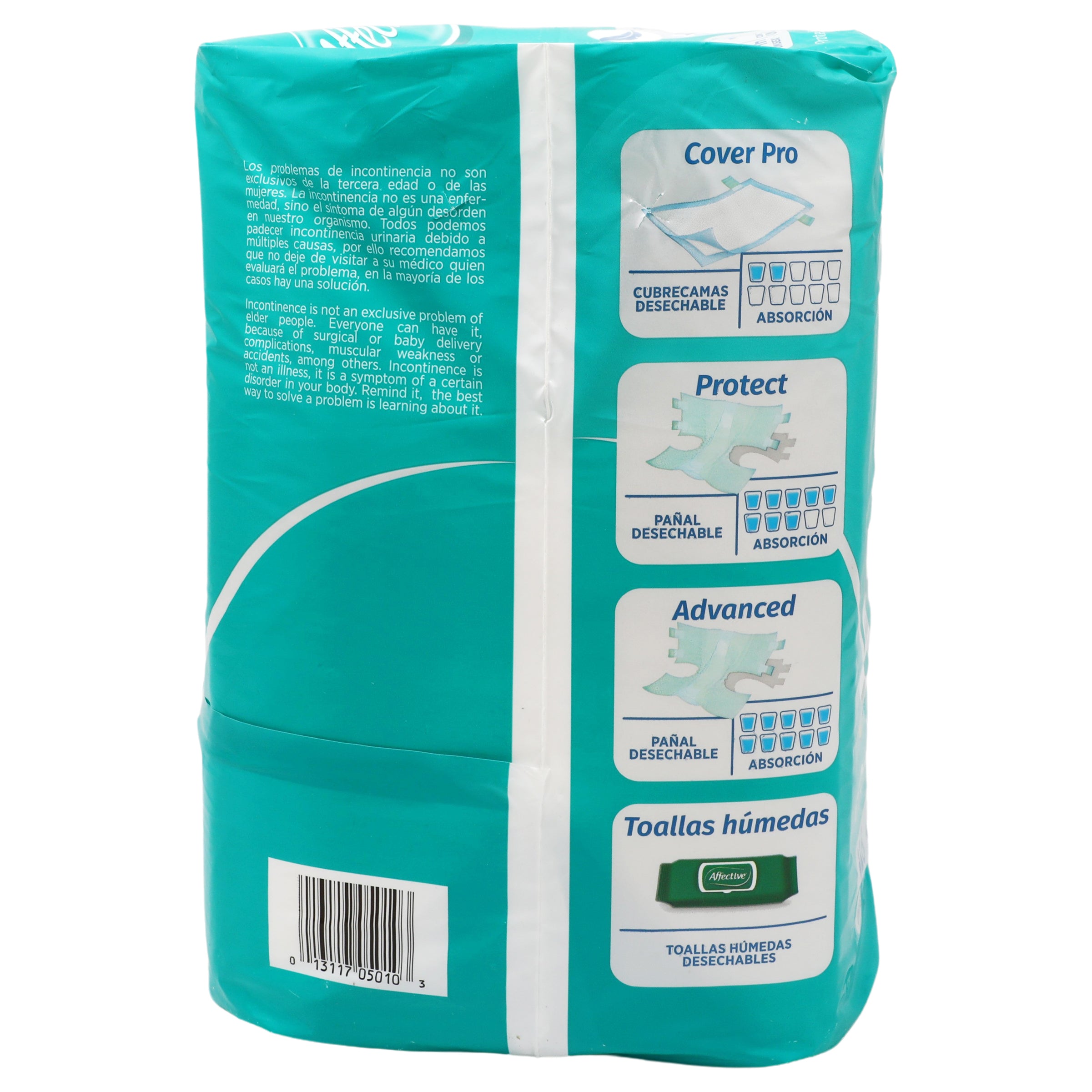 Pañal Affective Predoblado Adulto Unisex Con 10 Piezas-7