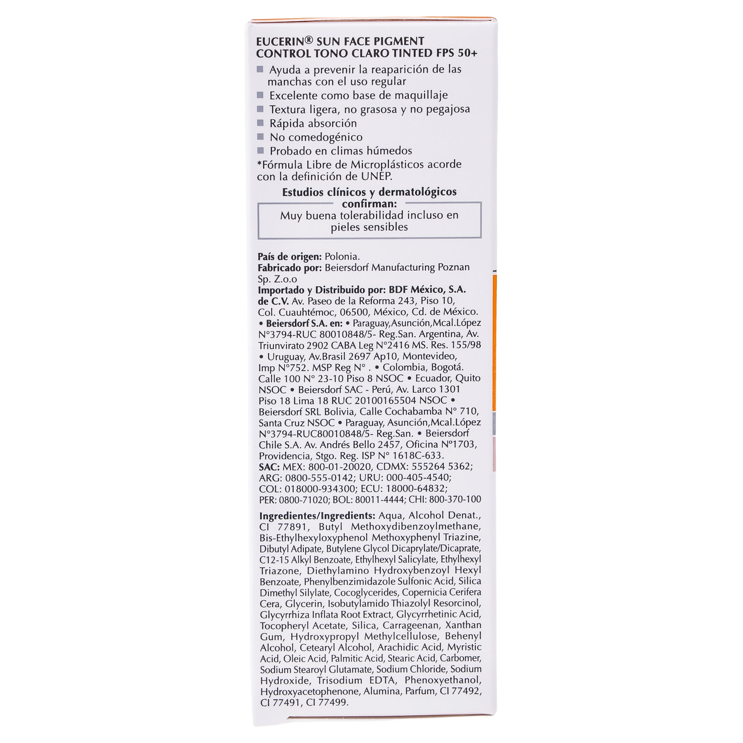 Bloqueador Eucerin Tono Claro Fps 50+ 50 Ml-8