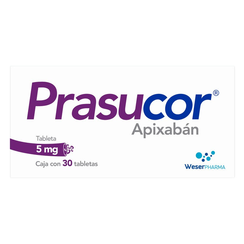 Prasucor 5 Mg Con 30 Tabletas 7501300450654