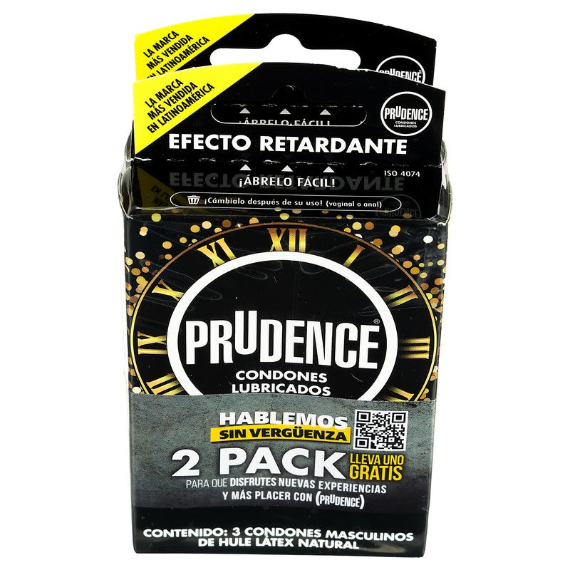 Preservativo Prudence 2 Pack Extra Time Con 6 Piezas 7502214980824 3