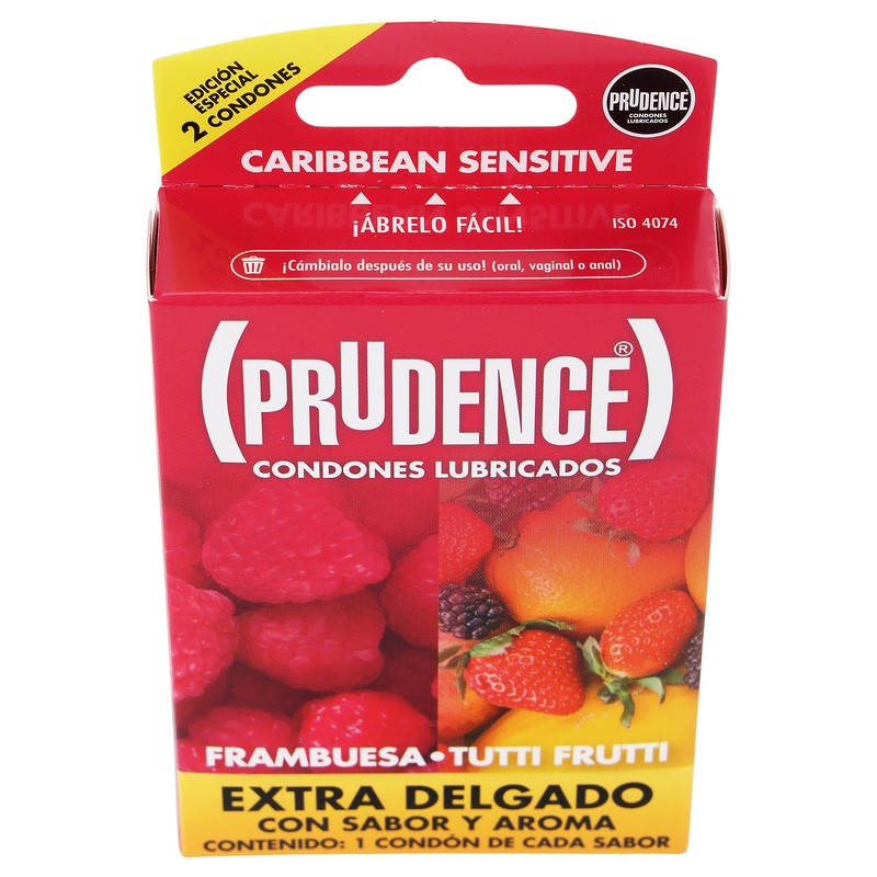 Preservativo Prudence Frambuesa Tutti Fruti Con 2 7502214980589 3