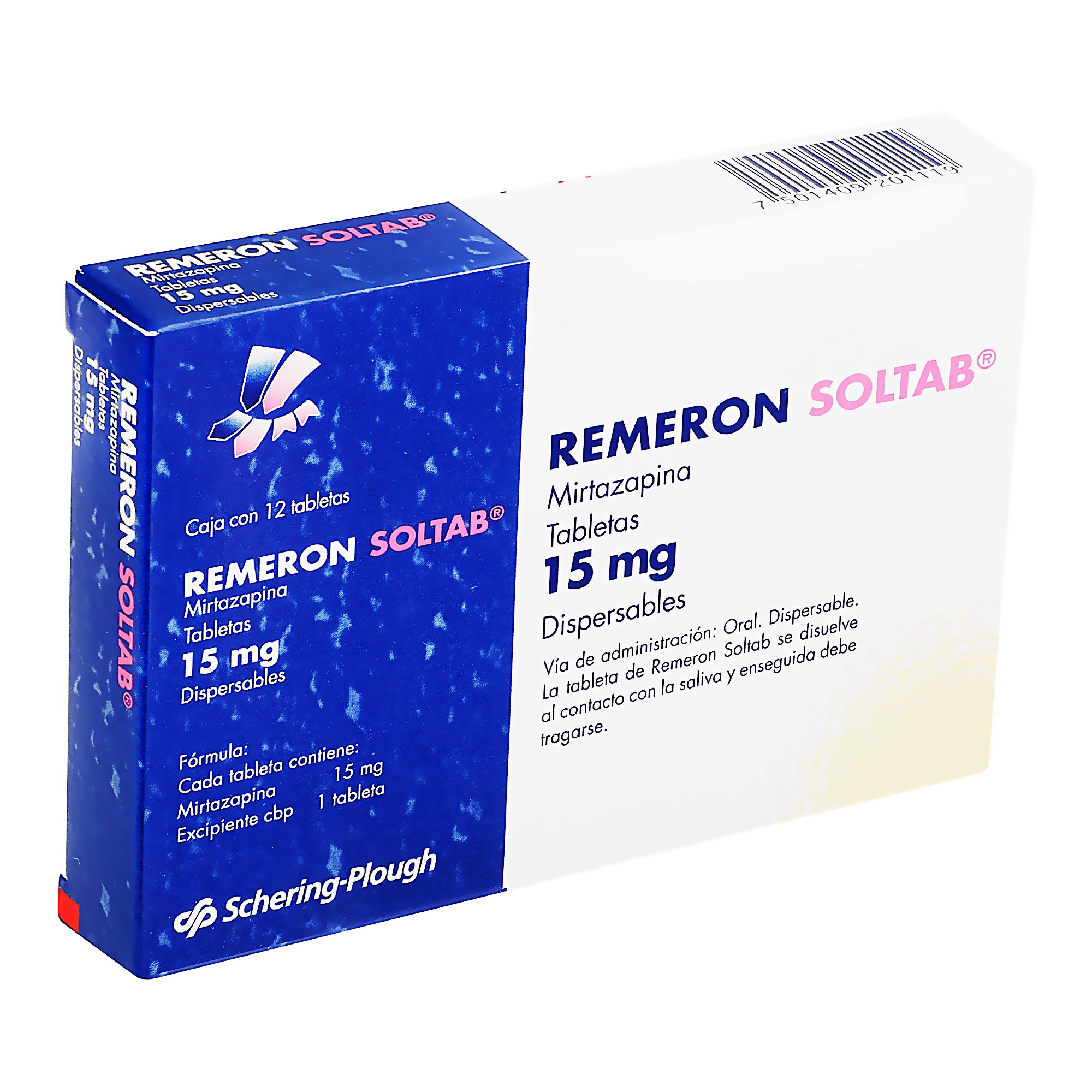 Remeron Sol Tabletas 15 Mg Con 12 Tabletas Dispersables-2