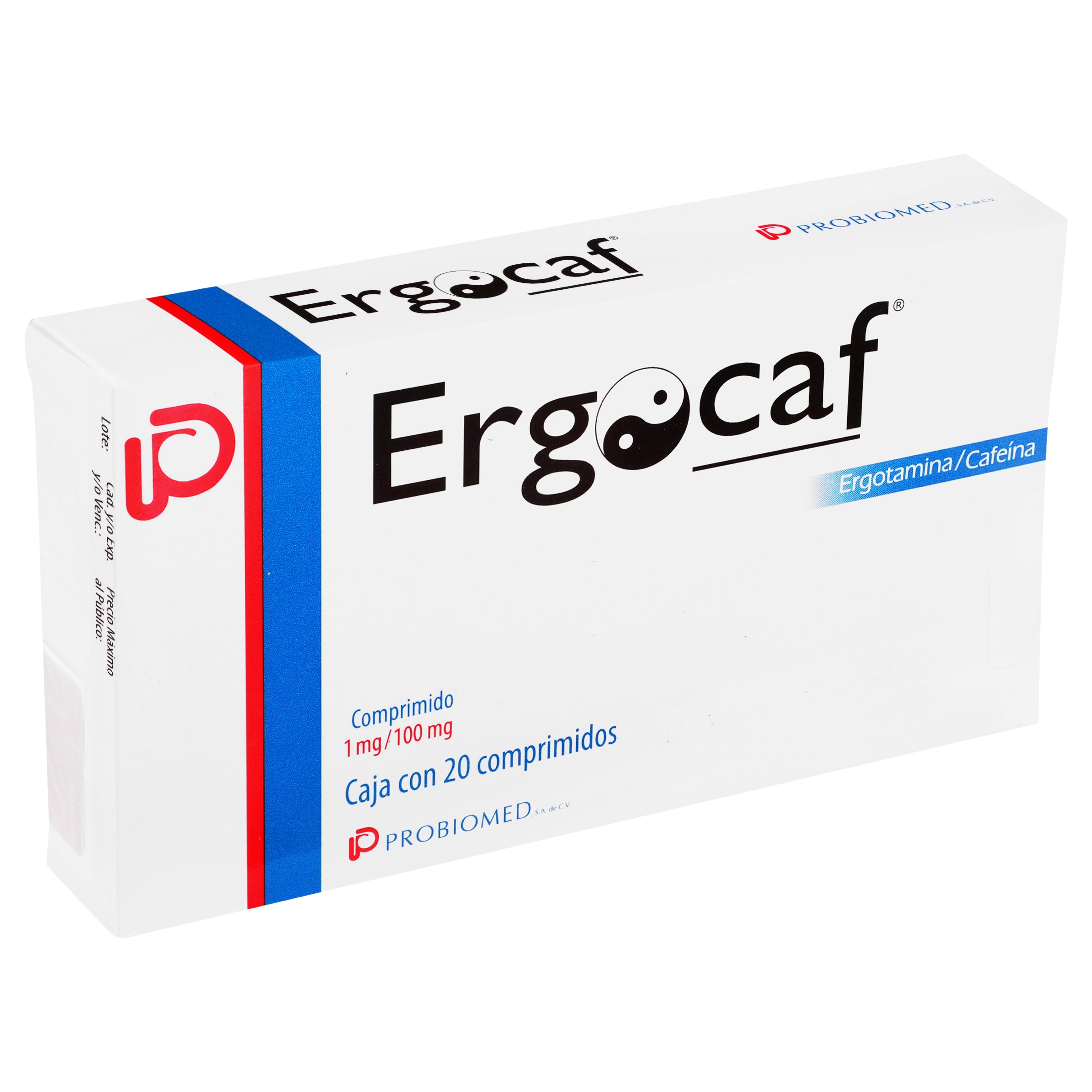 Ergocaf 1/100 Mg Con 20 Grageas-3