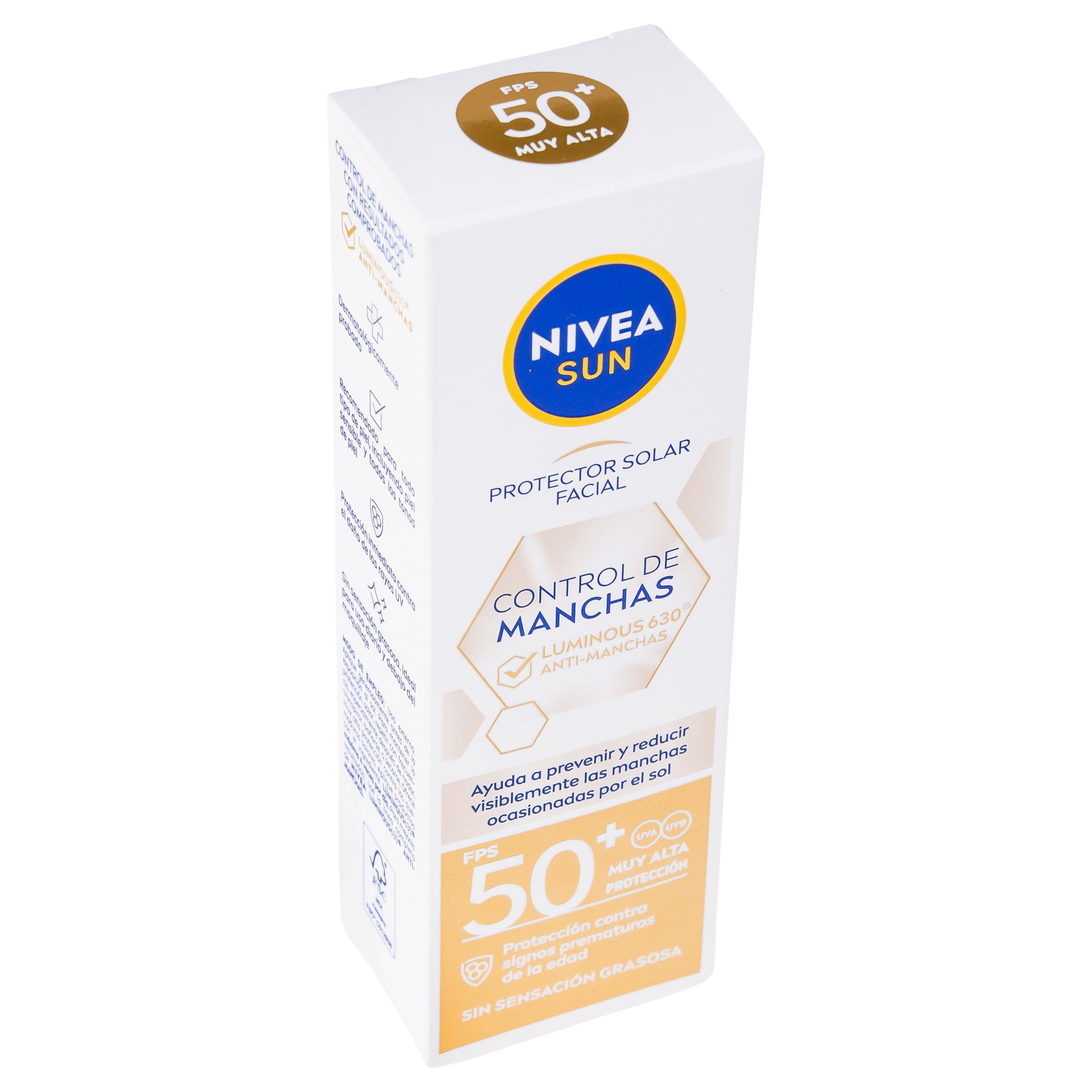 Bloqueador Nivea Sun Control De Manchas Luminous 630 Fps 50 40 Ml-2