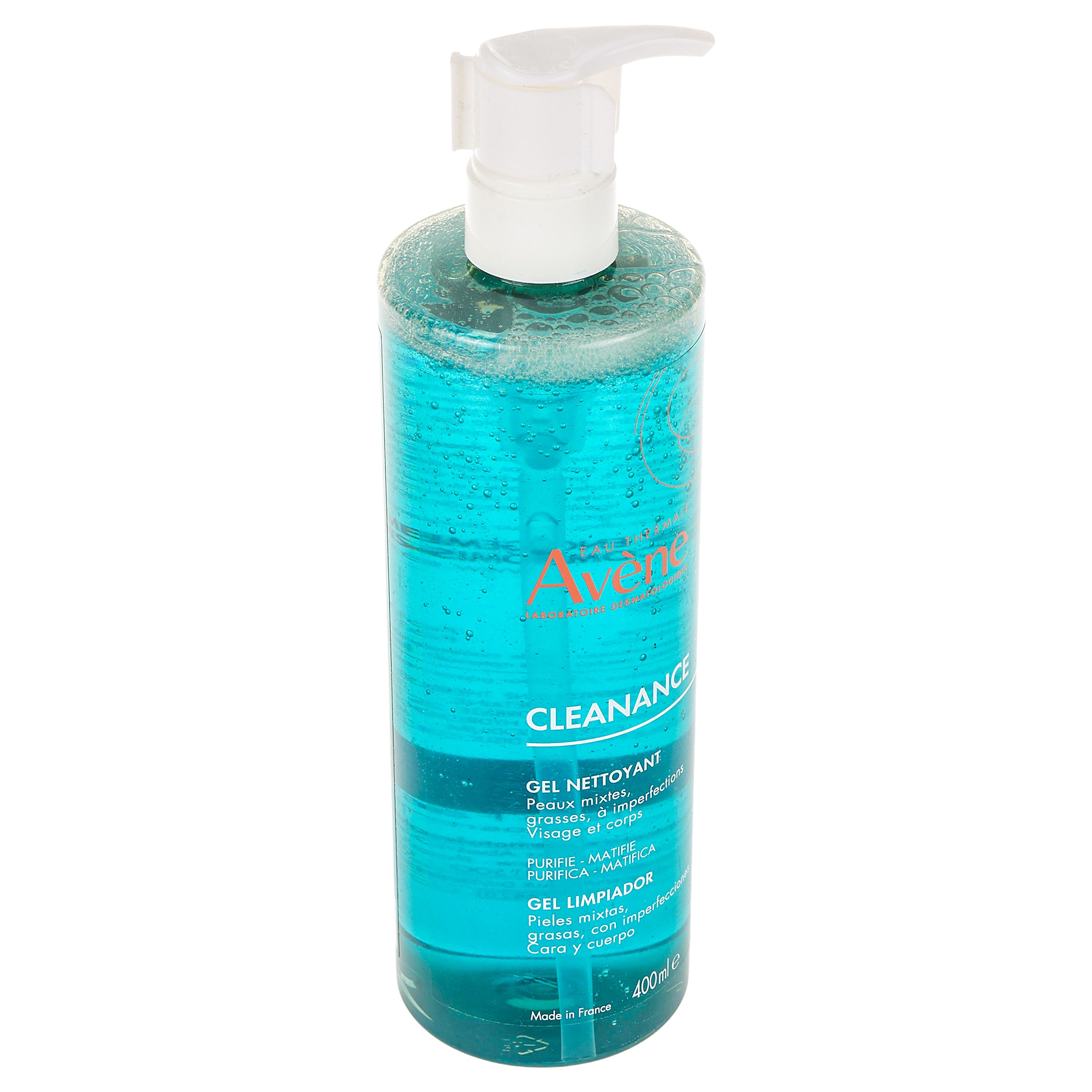 Avene Gel Limpiador Para Piel Grasa O Con Acne 400 Ml