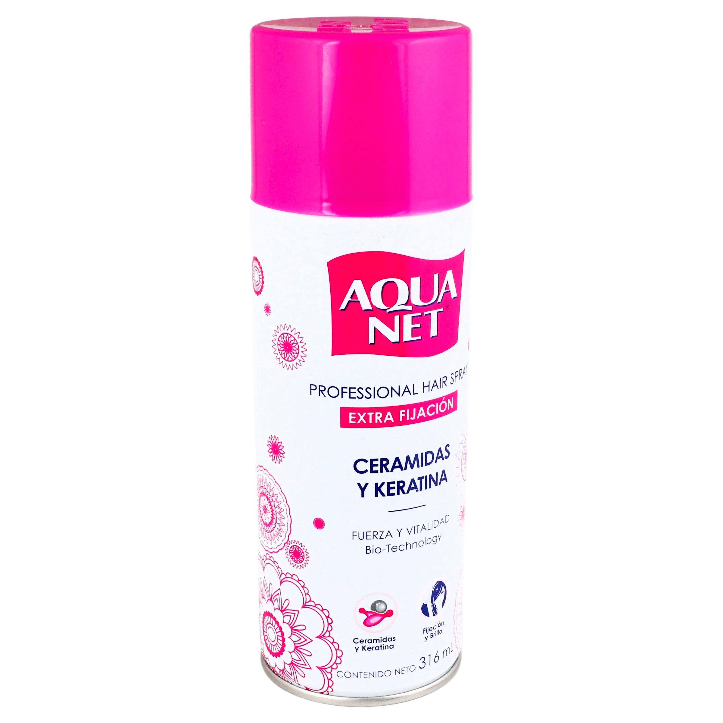 Fijador Aqua Net Ceramidas-Keratina Spray 316 Ml-2