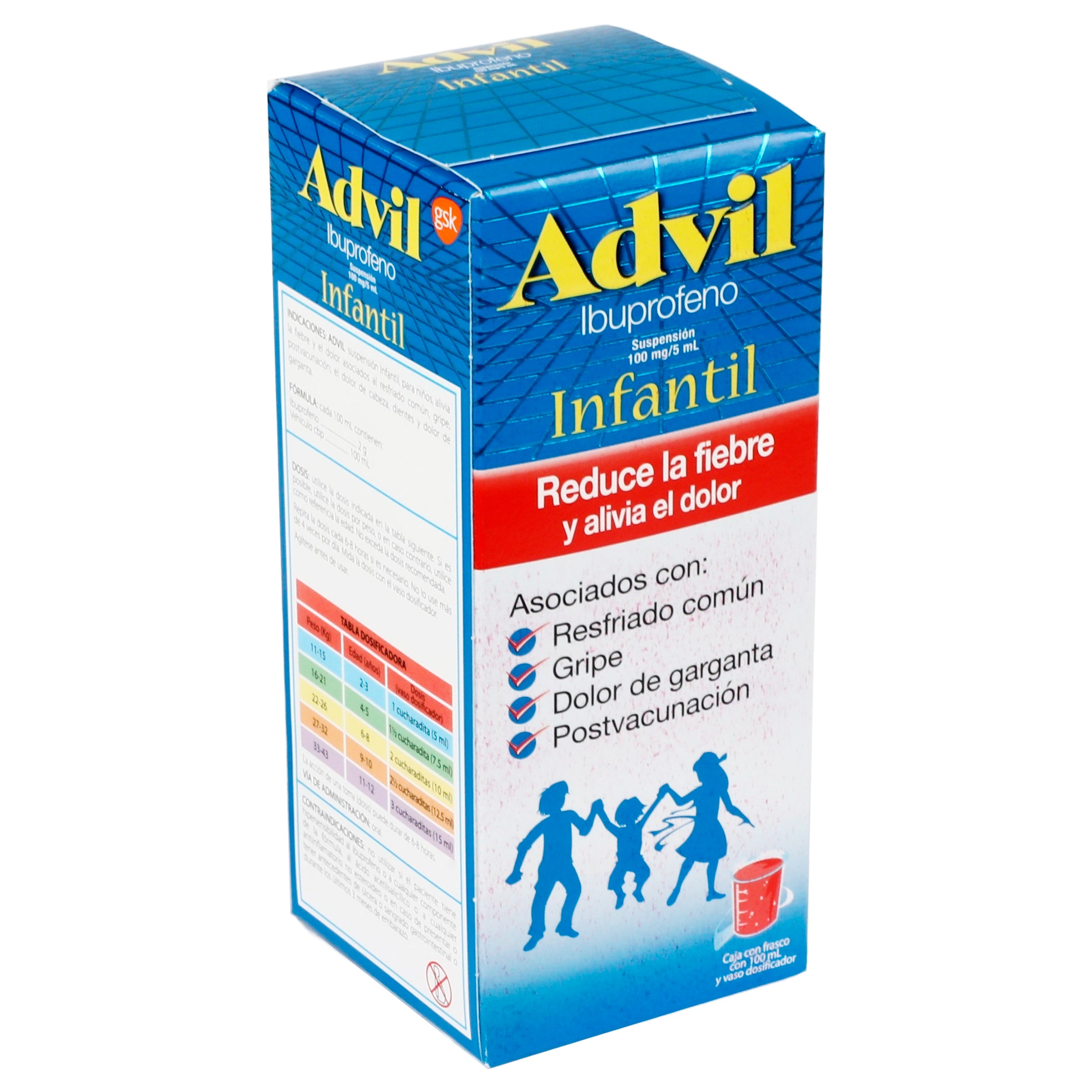 Advil Infantil Frutas Suspension 100 Mg/5 Ml-2