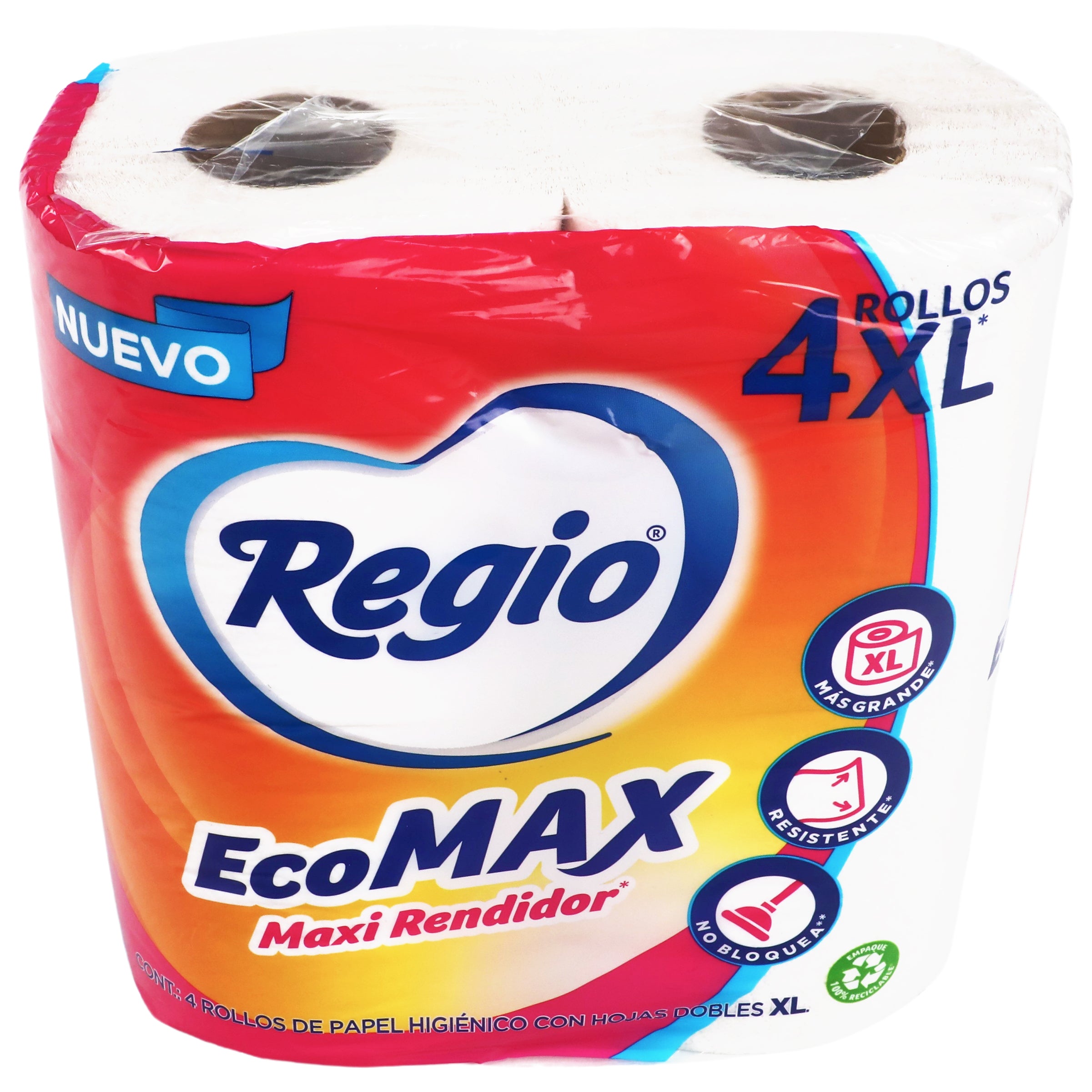 Papel Higienico Regio Ecomax 4 Rollos-3