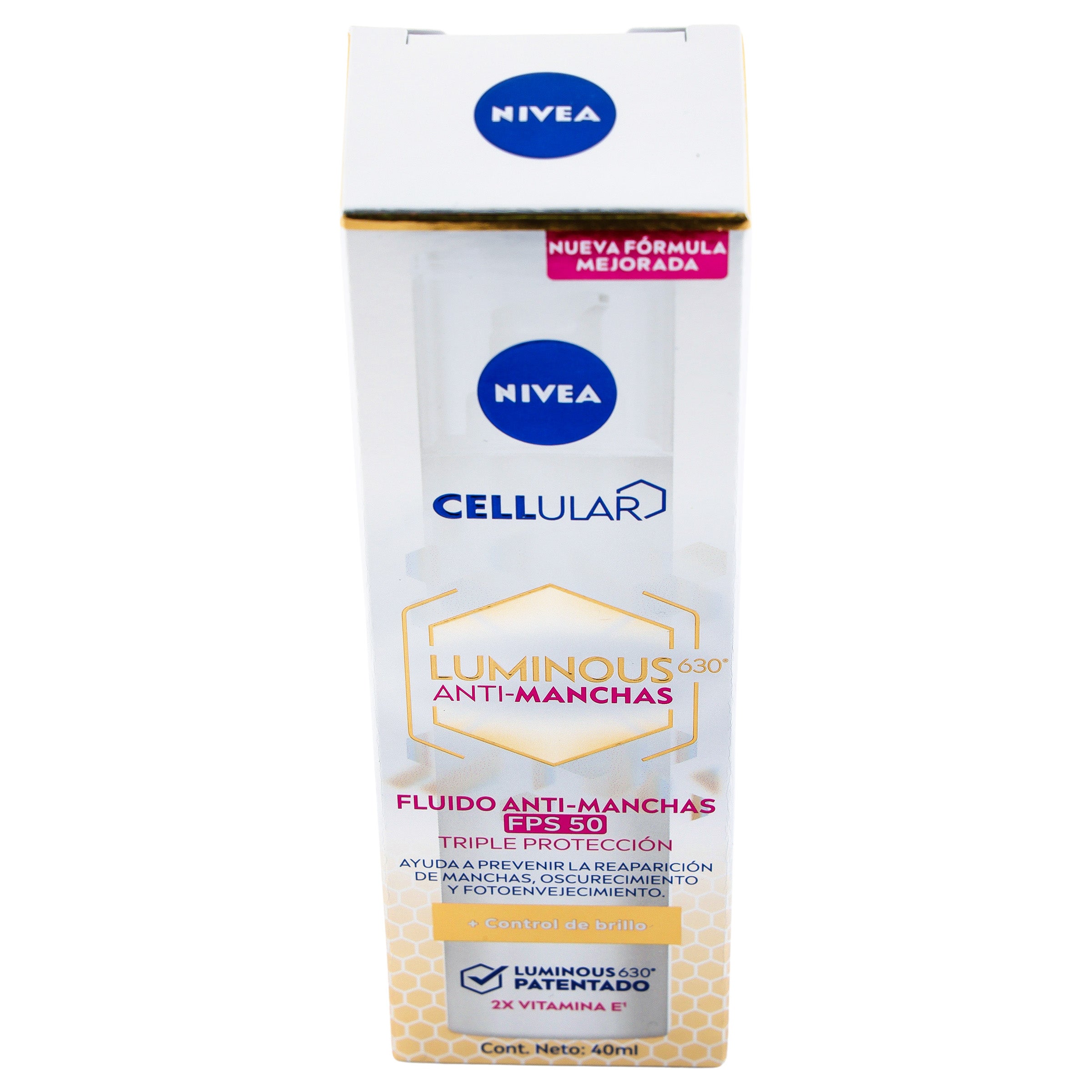 Fluido Nivea Luminous 630 Antimanchas Fps 50 40 Mililitros