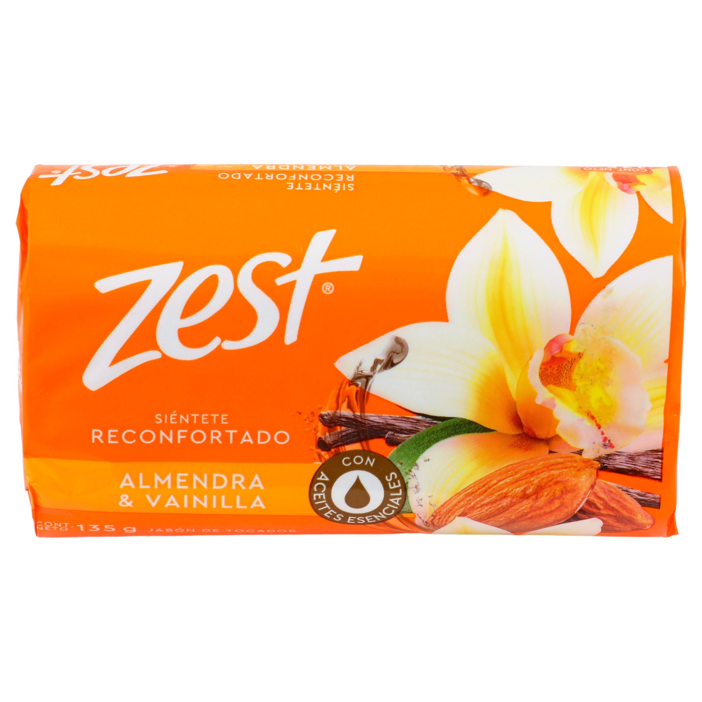 Jabon Zest Almendra Y Vainilla 135 G