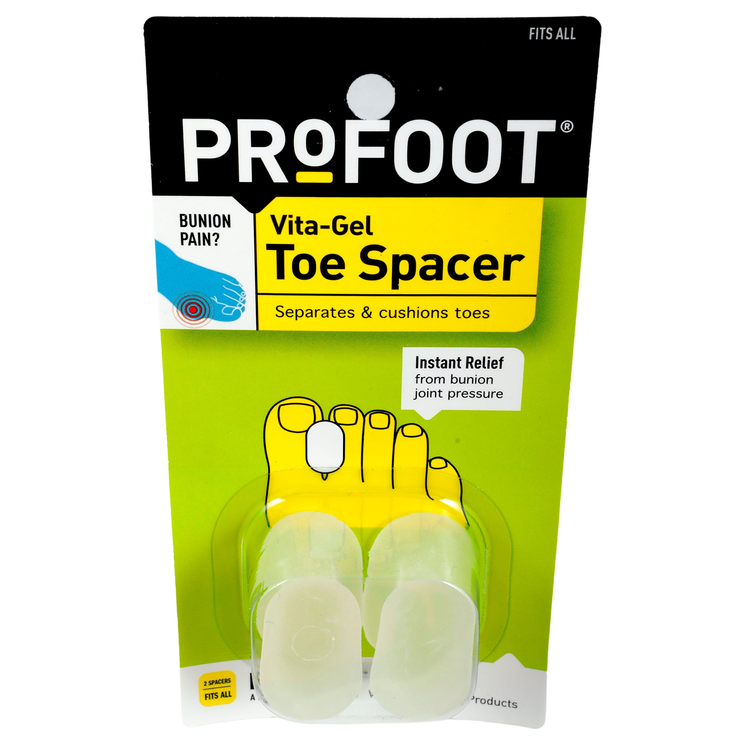 Separador Profoot Dedos Gel Con 2-3