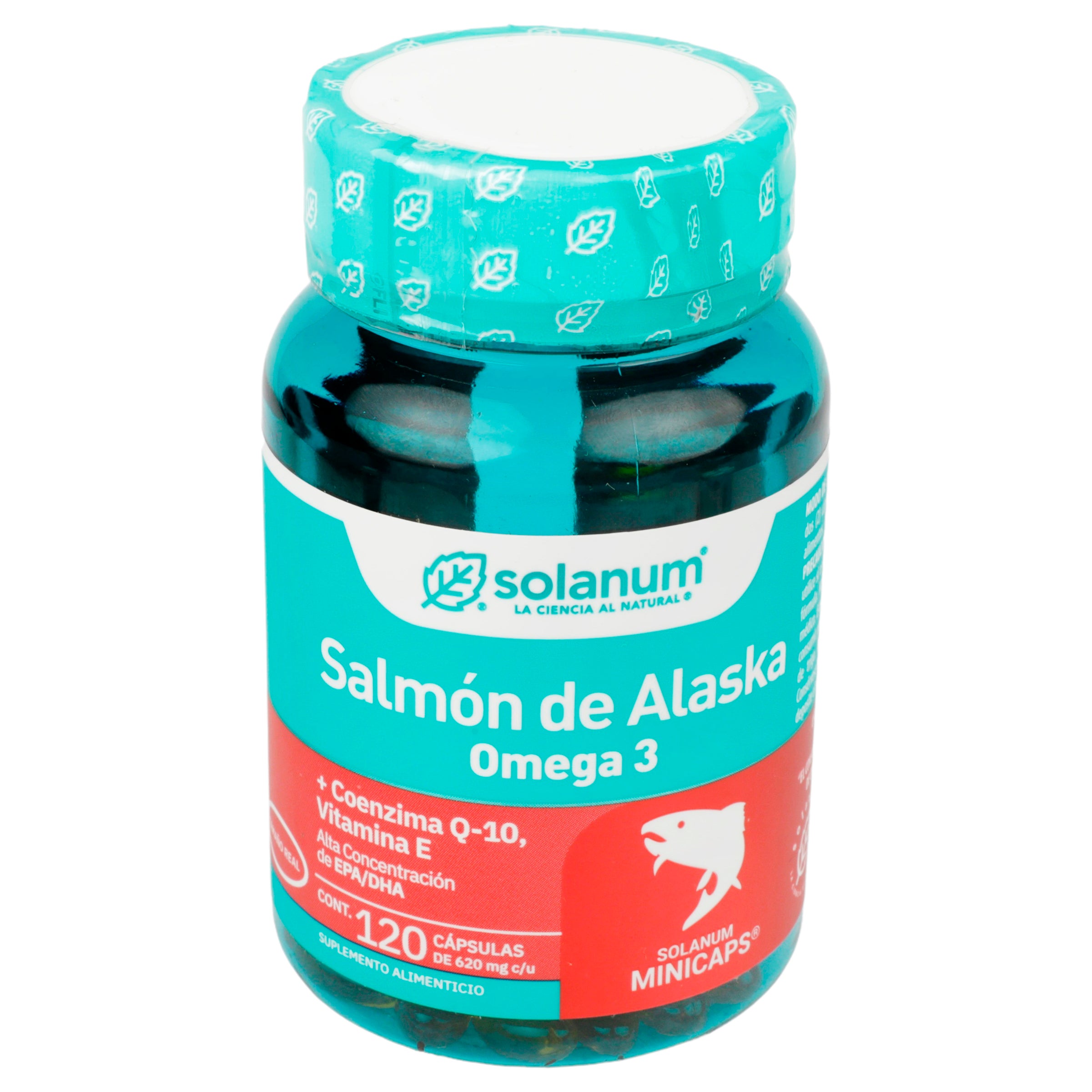 Omega 3 Salmon +Vitamina-E +Coq Con 120 Capsulas-3