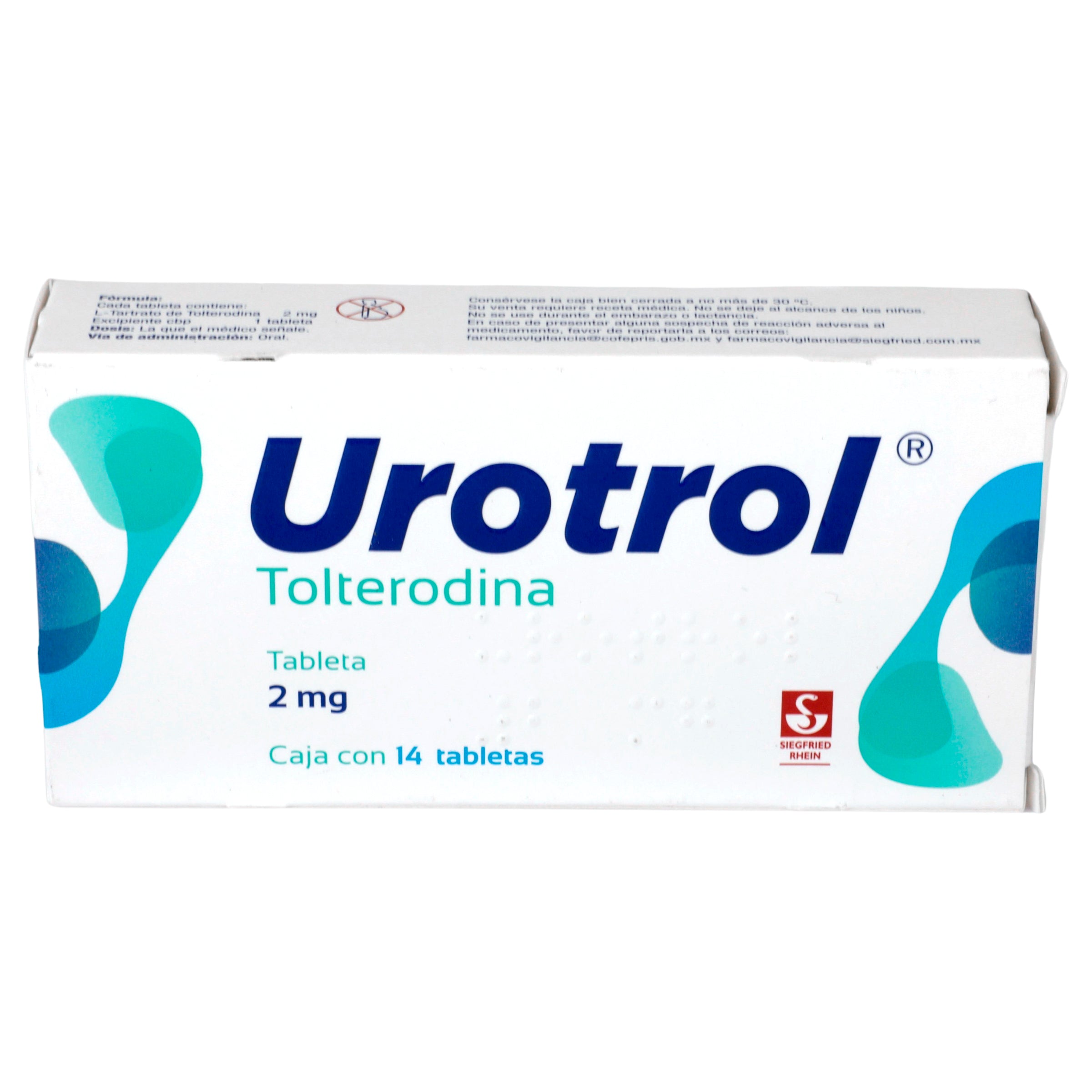 Urotrol (Tolterodina) 2 Mg Frasco Con 14 Tabletas-3