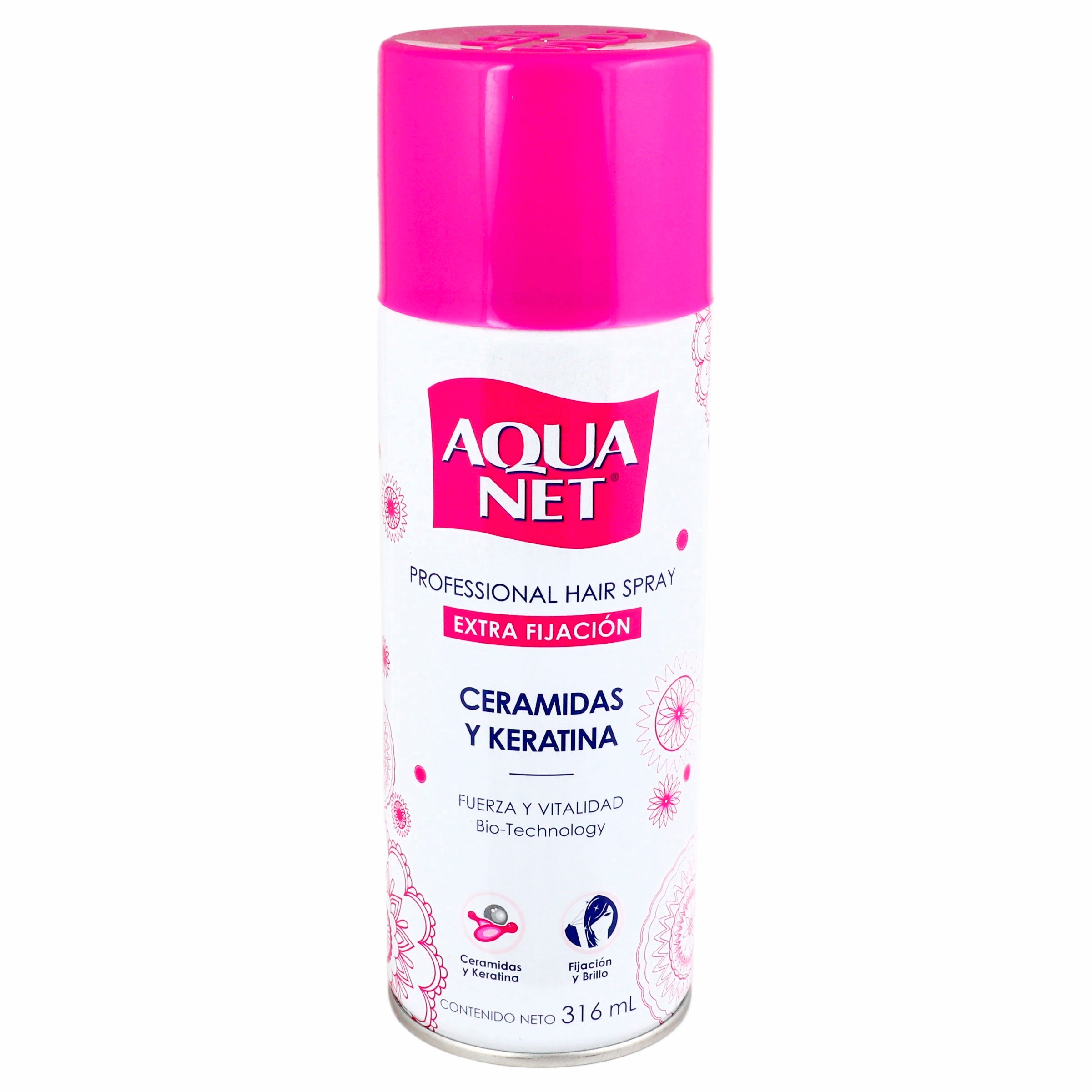 Fijador Aqua Net Ceramidas-Keratina Spray 316 Ml-3