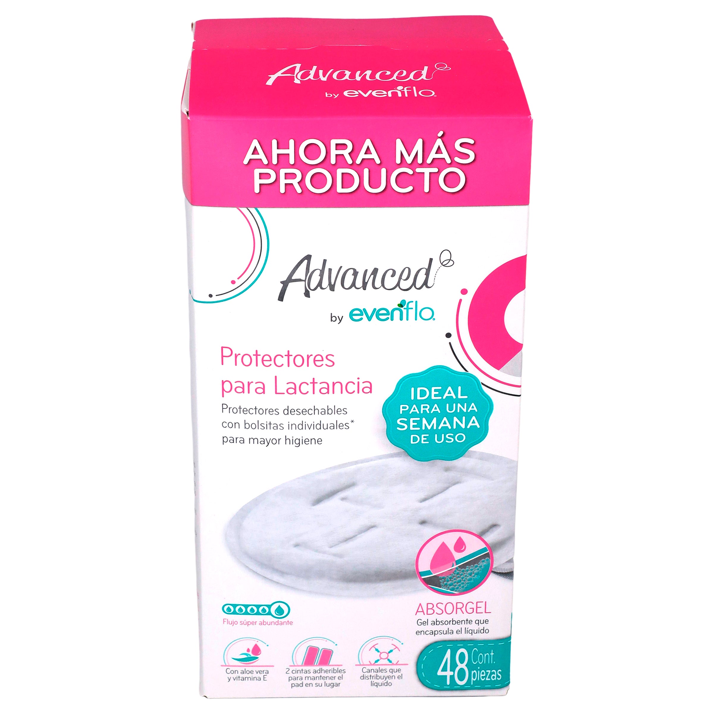 Protector Lactancia Evenflo Absorgel Con 48 Piezas-3