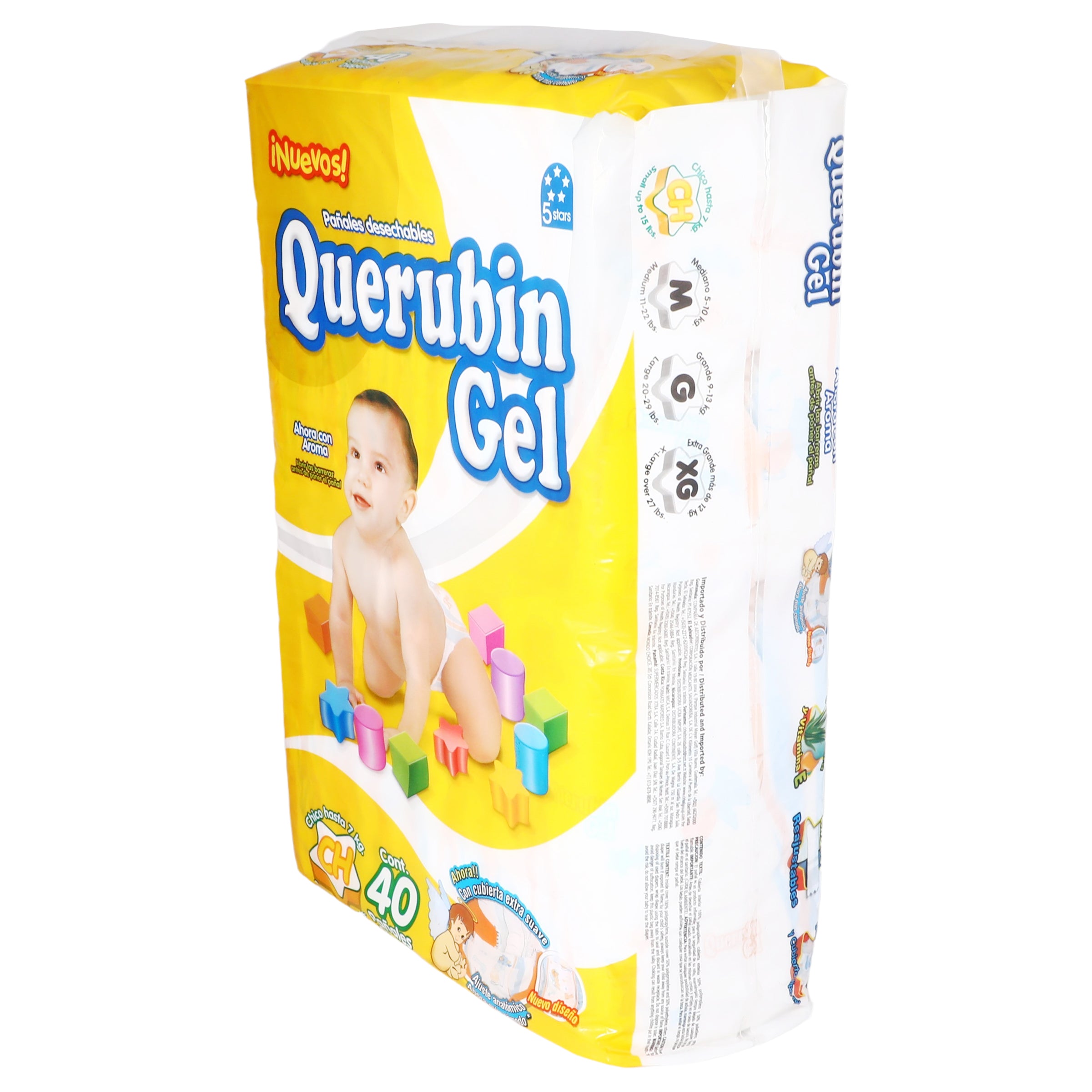 Pañal Querubin Con 40 Piezas Chico-3