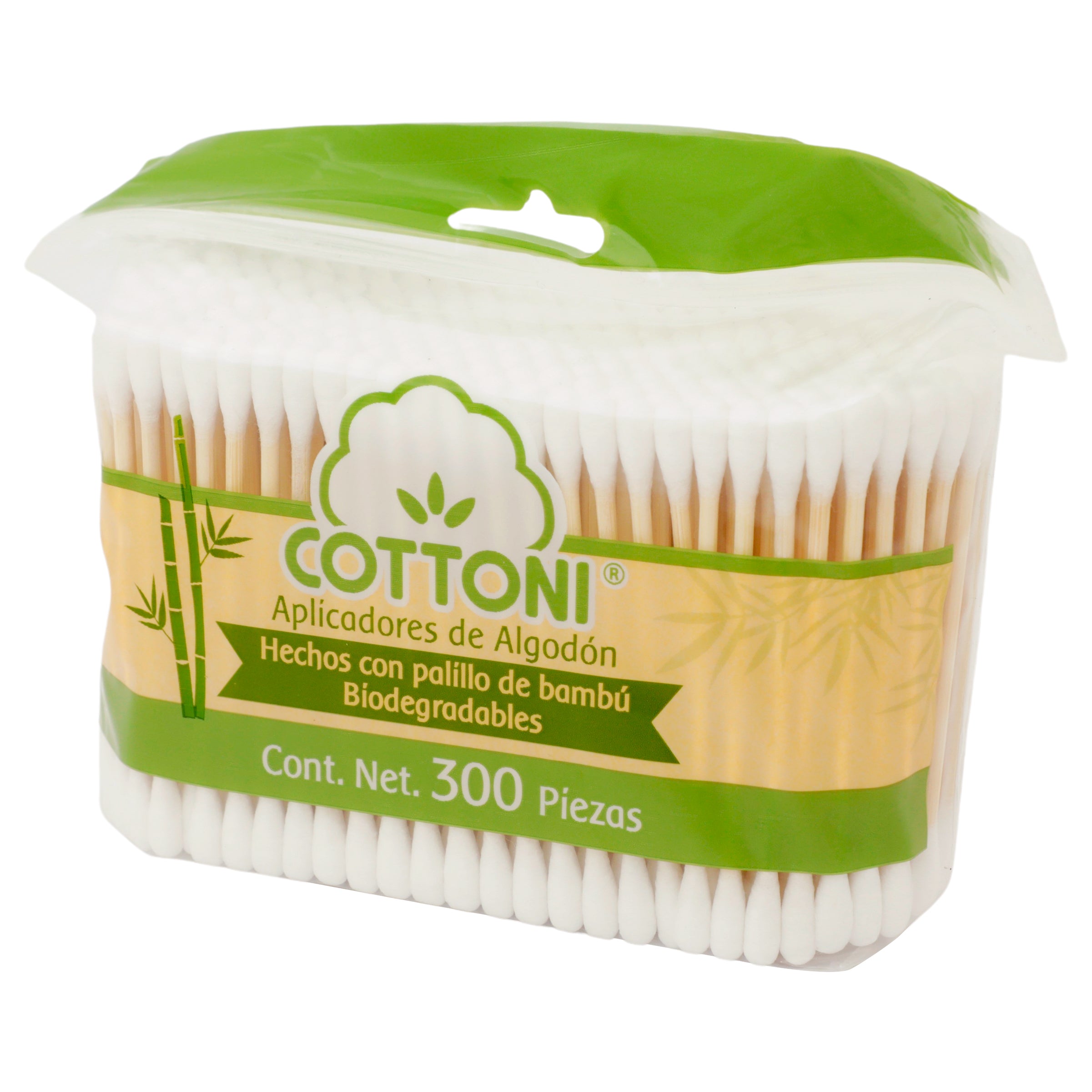 Aplicador Cottoni Algodon Con 300 Piezas-4