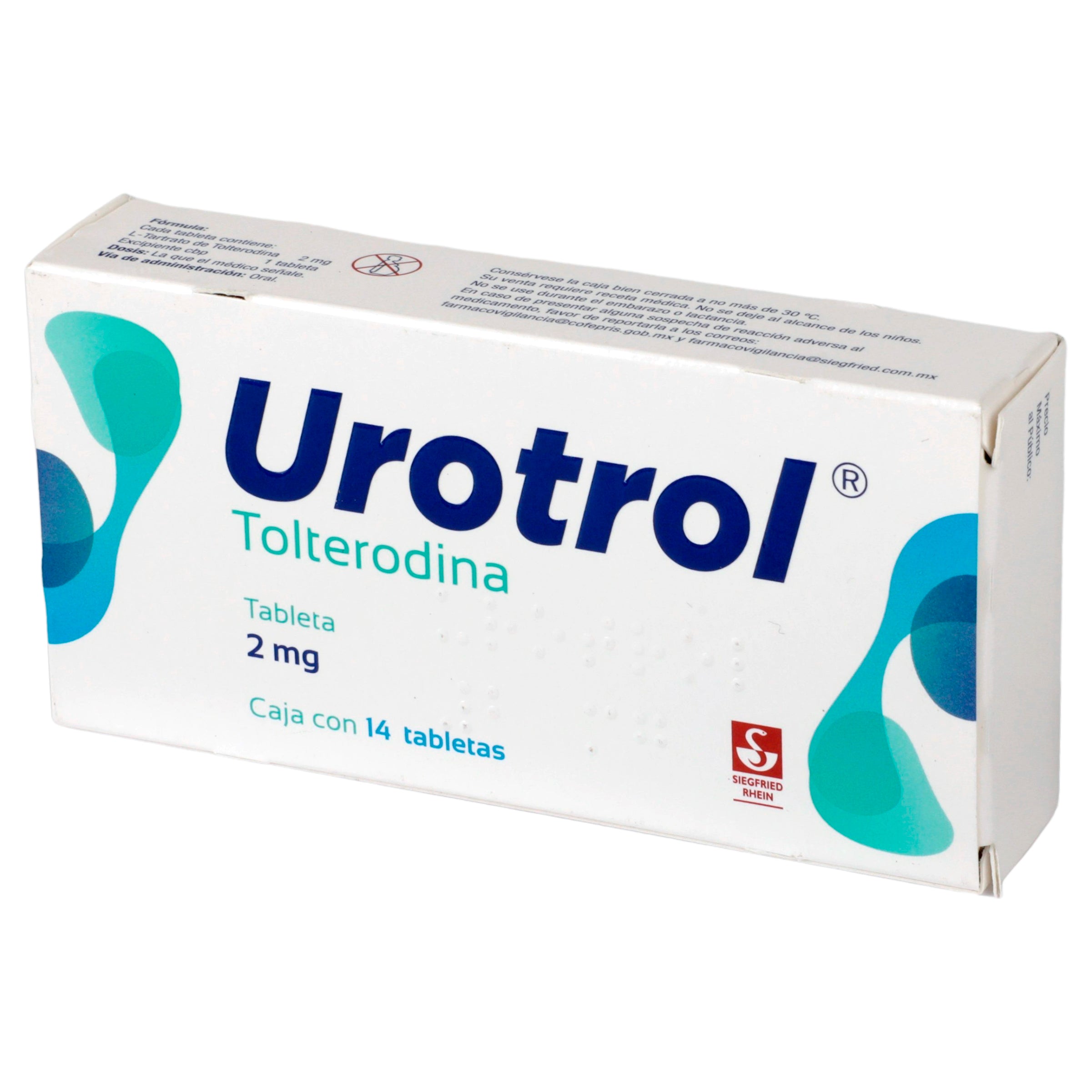 Urotrol (Tolterodina) 2 Mg Frasco Con 14 Tabletas-4