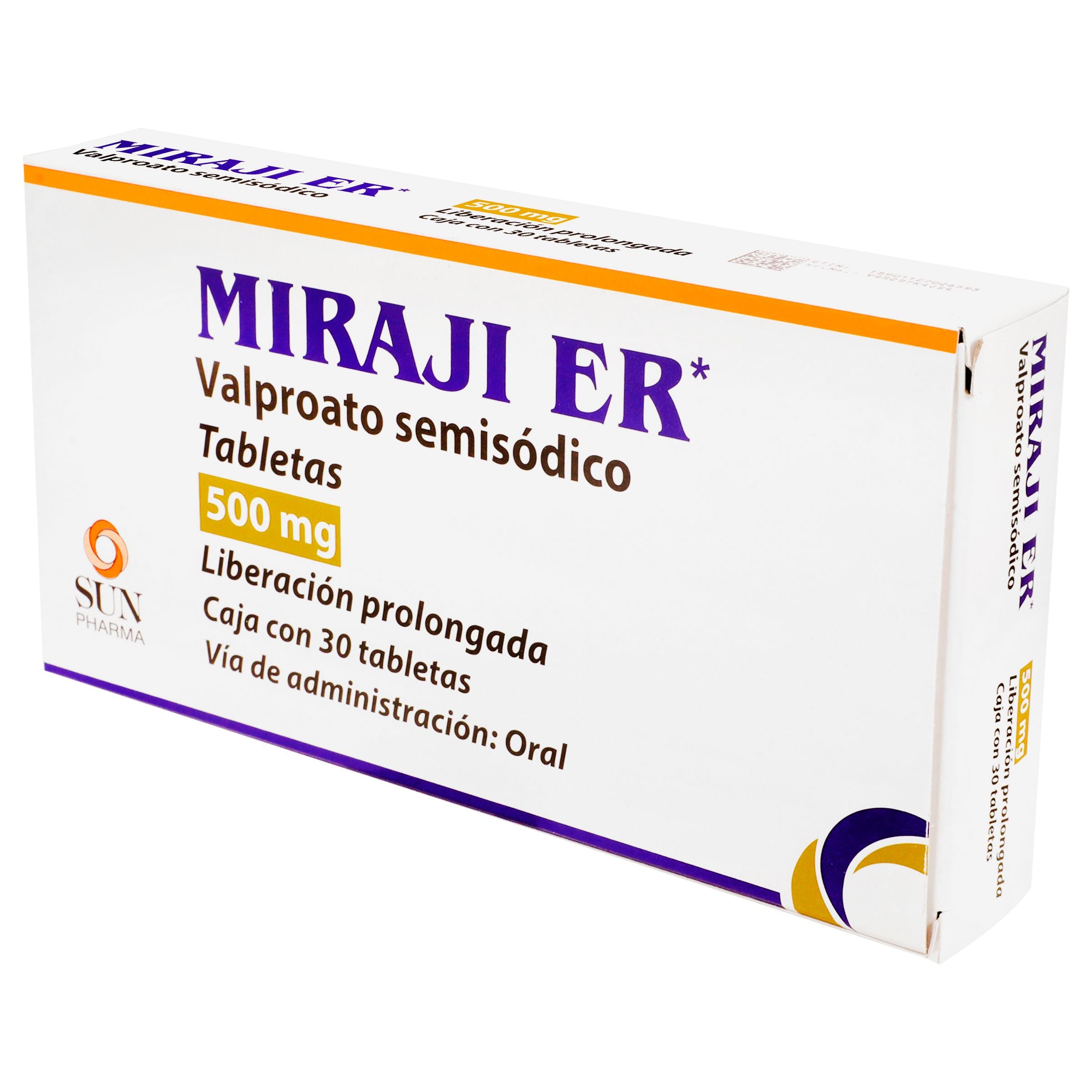 Miraji Er 500 Mg Liberacion Prolongada Con 30 Tabletas-3