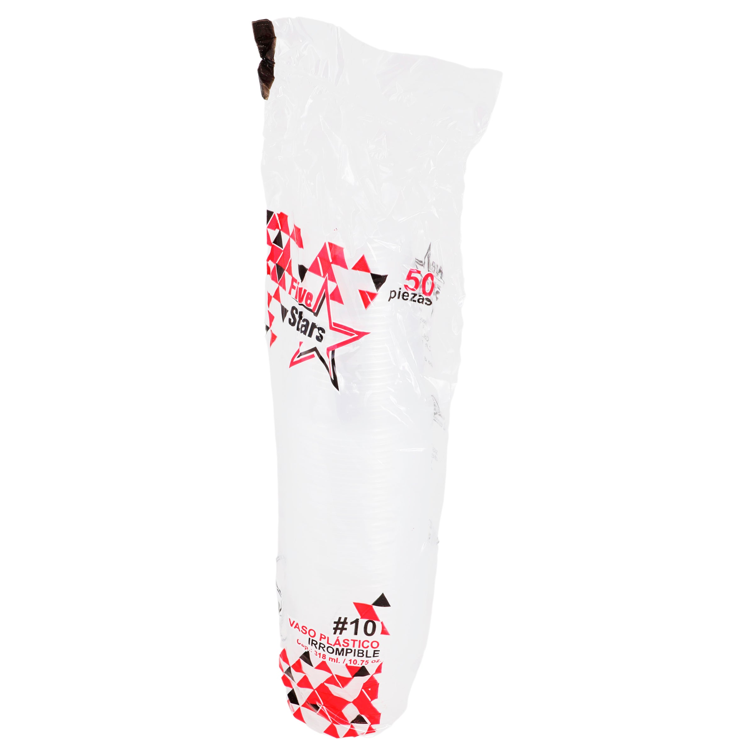 Vaso Five Stars Plast 10 Con 50 Piezas-3