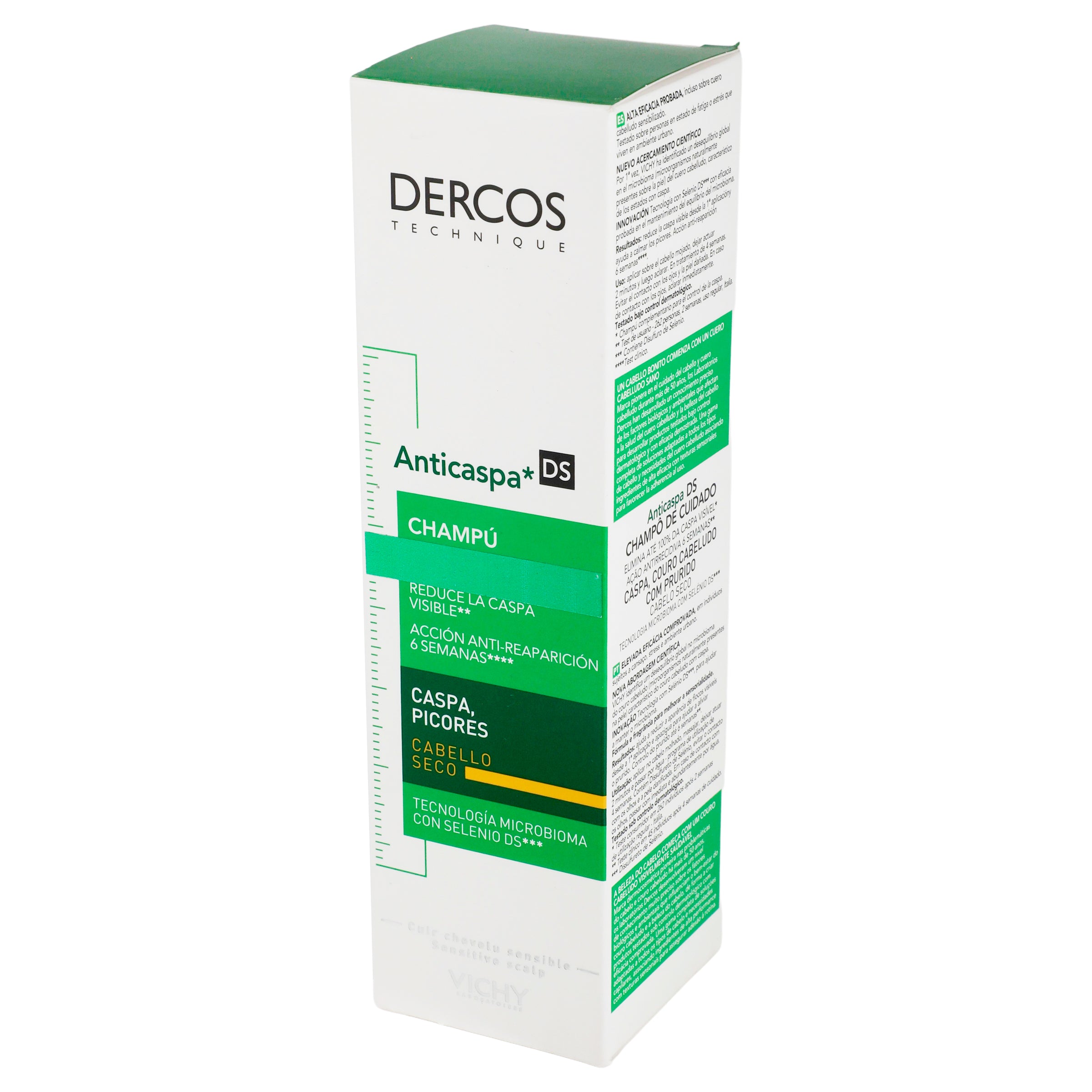 Shampoo Dercos Anticaspa Para Cabello Seco 200 Ml