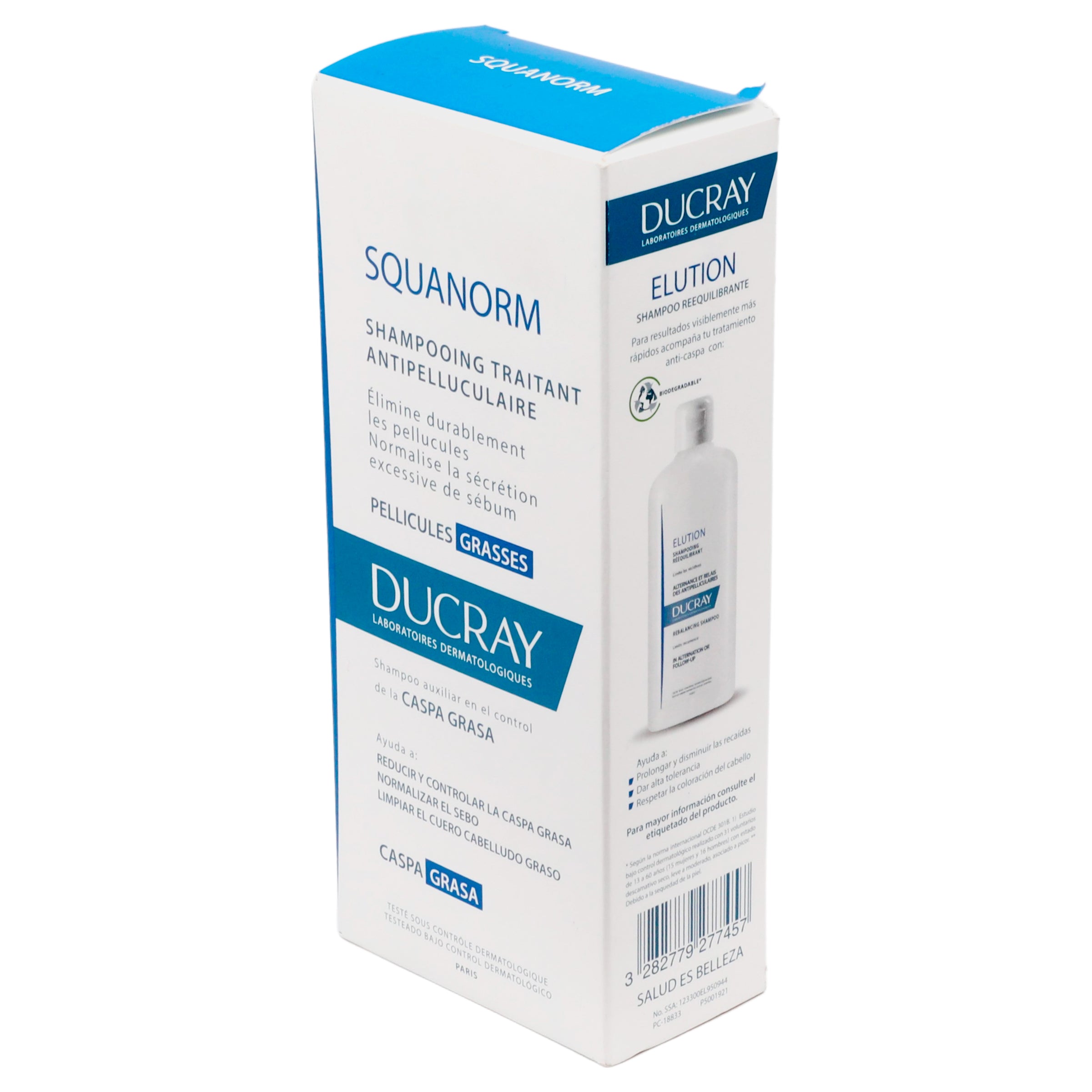 Shampoo Ducray Squanorm Control De La Caspa Grasa 200 Ml