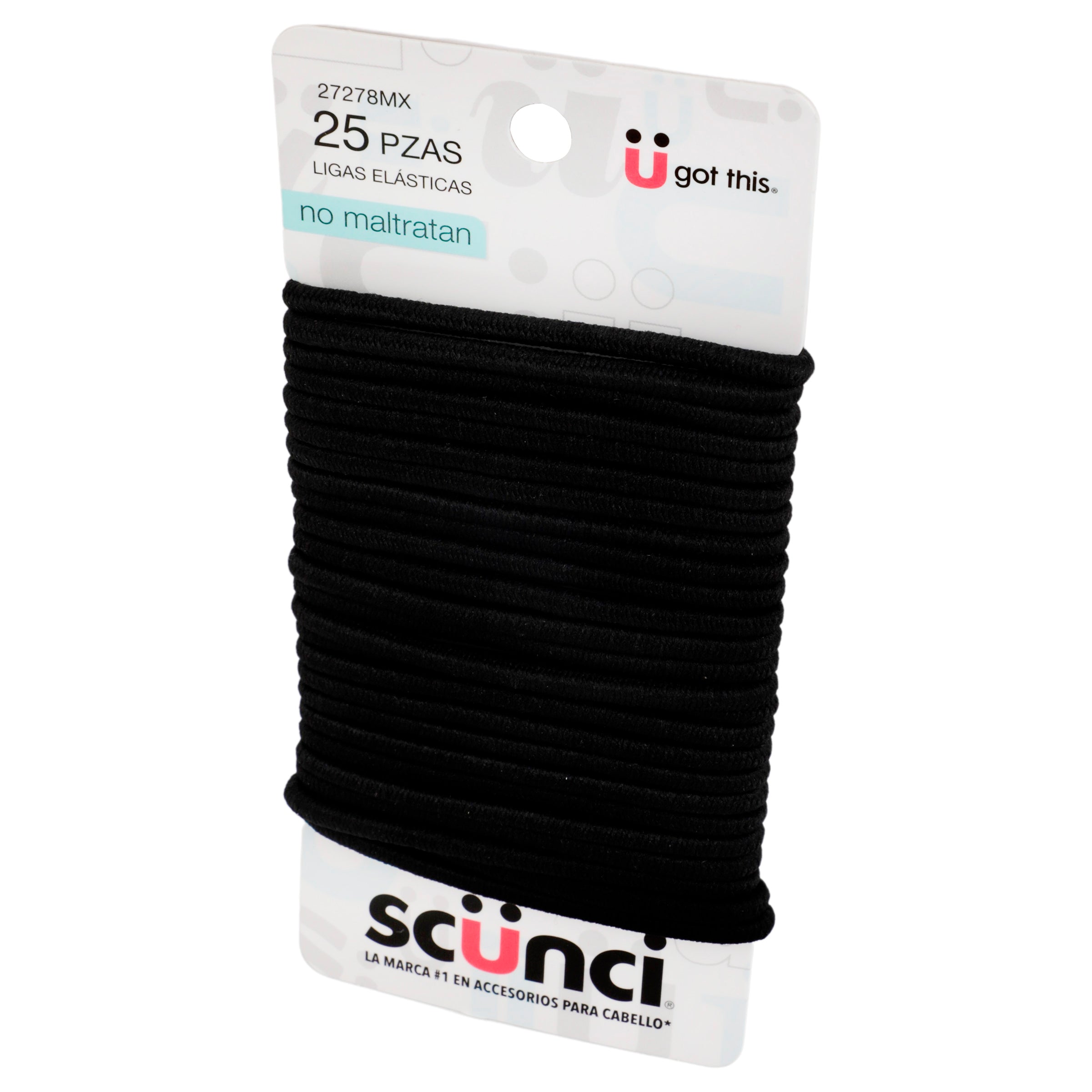 Ligas Para Cabello Negro Con 10 Piezas-4