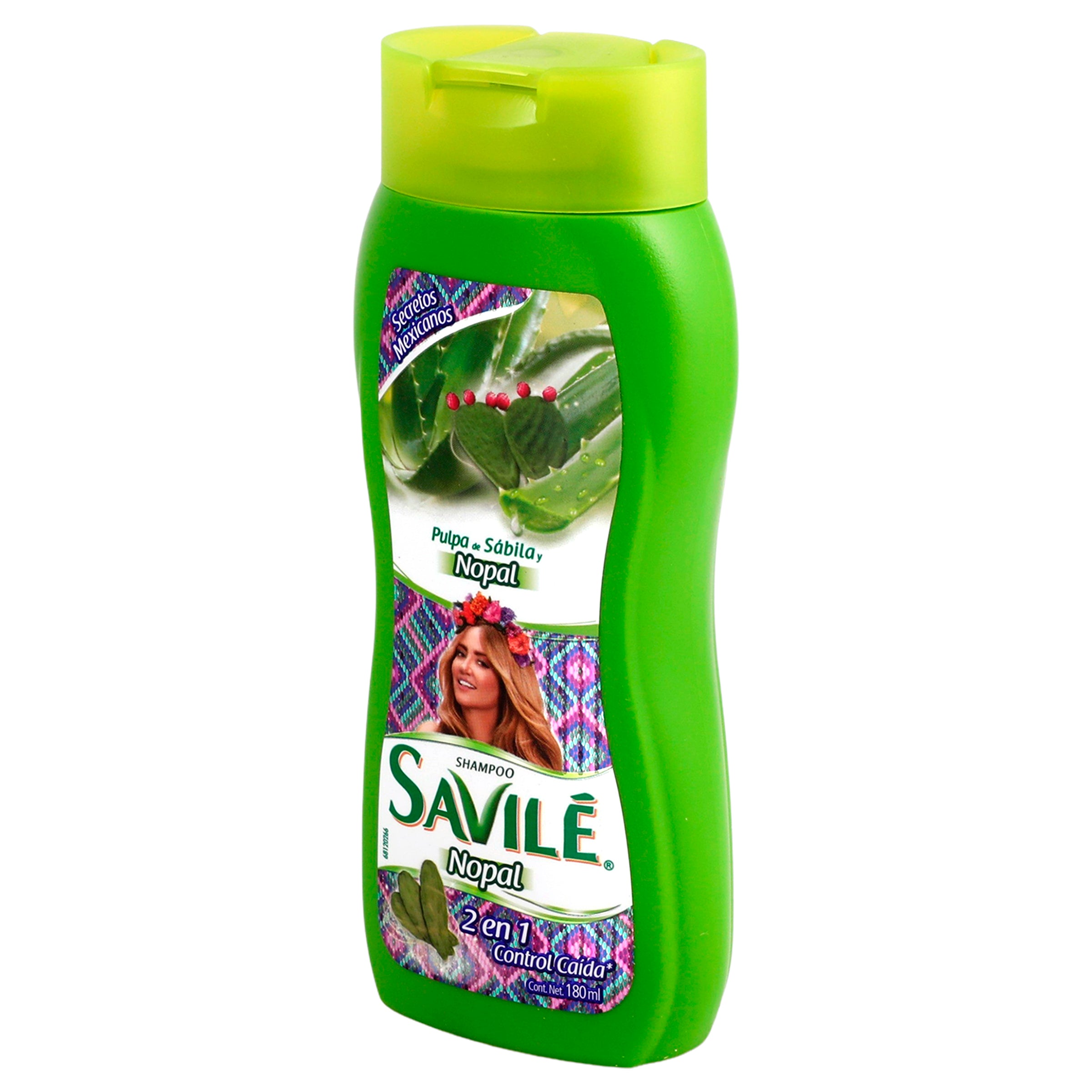 Shampoo Savile C-Caida 2 En 1 Nopal 180 Ml