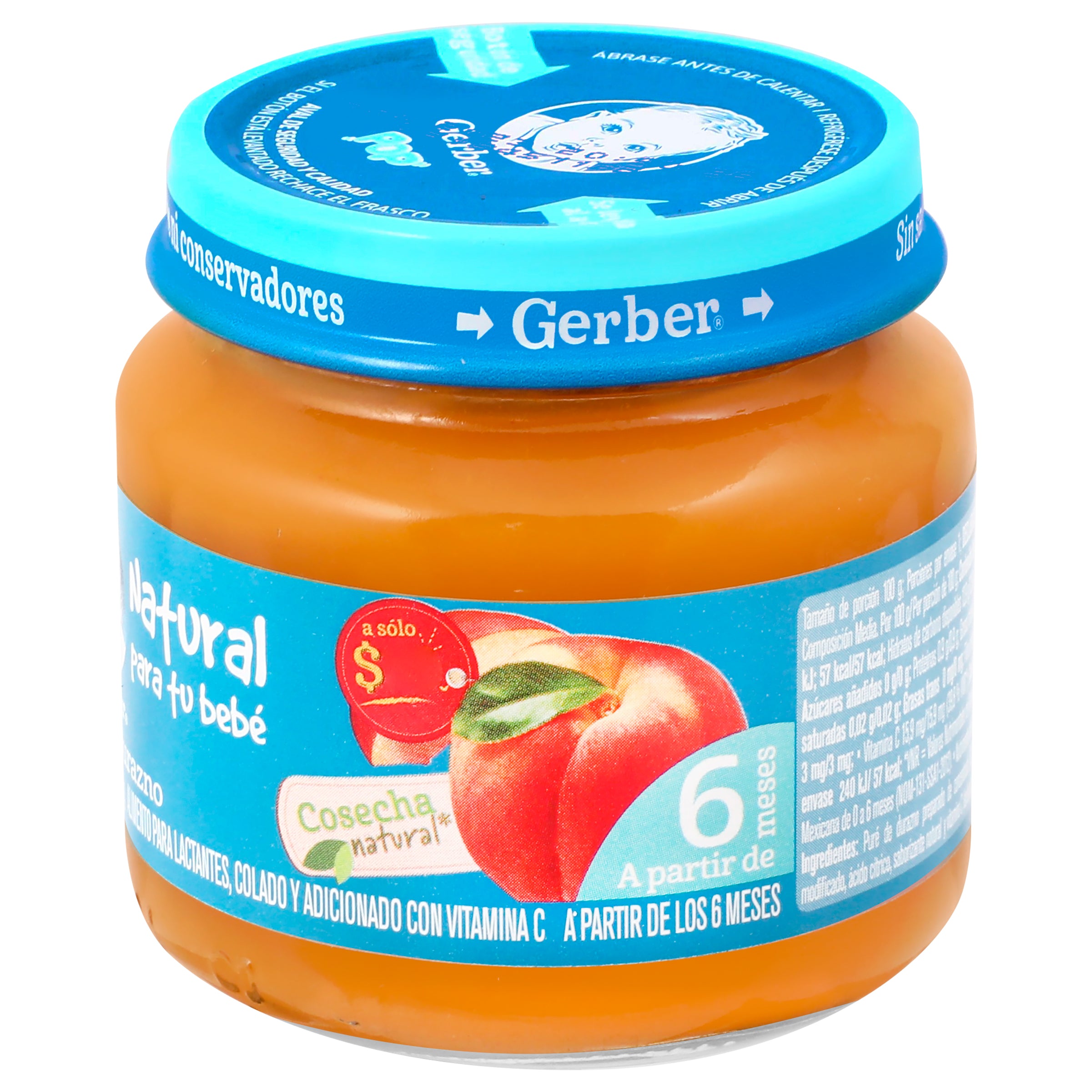 Gerber Segunda Etapa Pure Duraznos 100 G-3