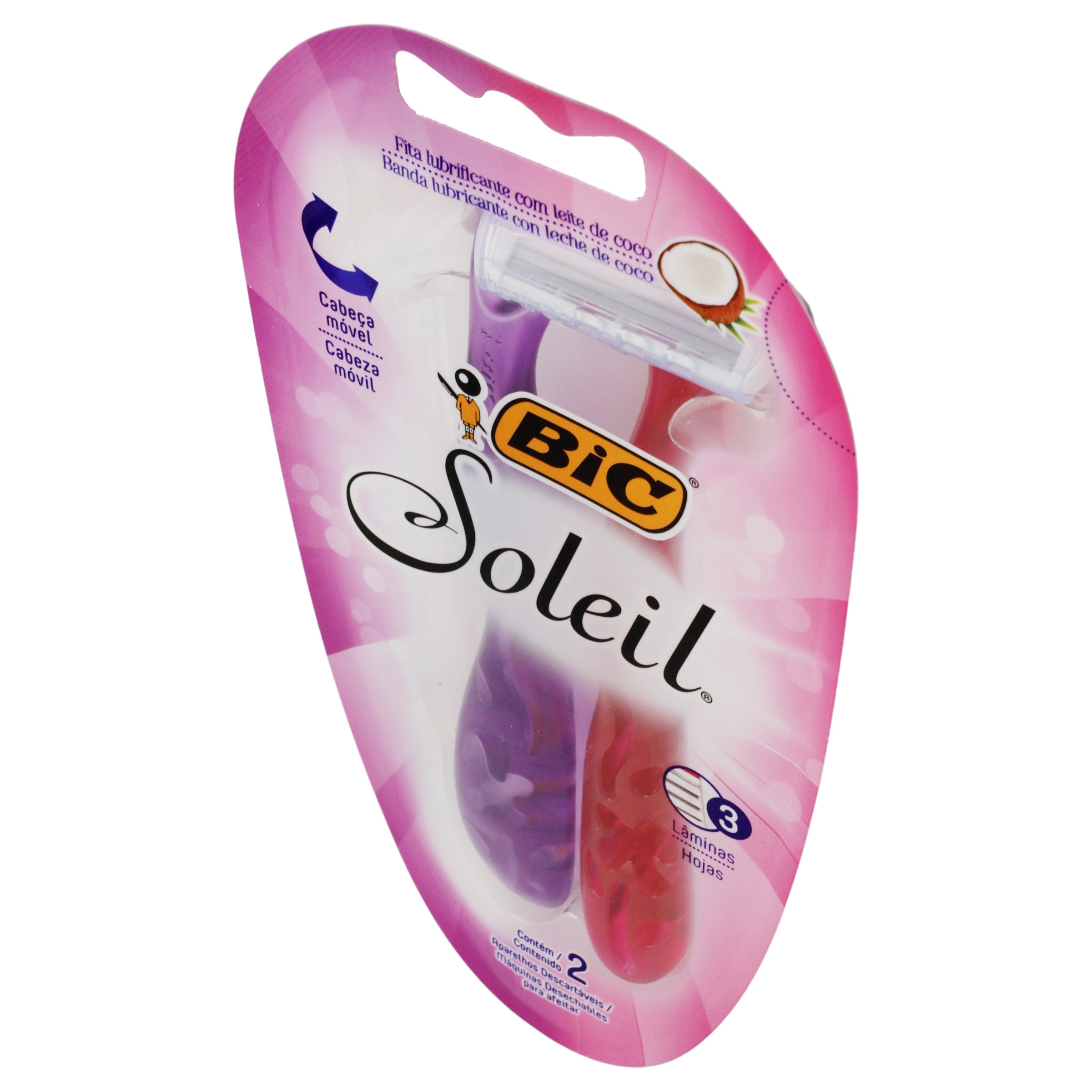 Rastrillo Bic Soleil Cabeza Movil Con 2-4