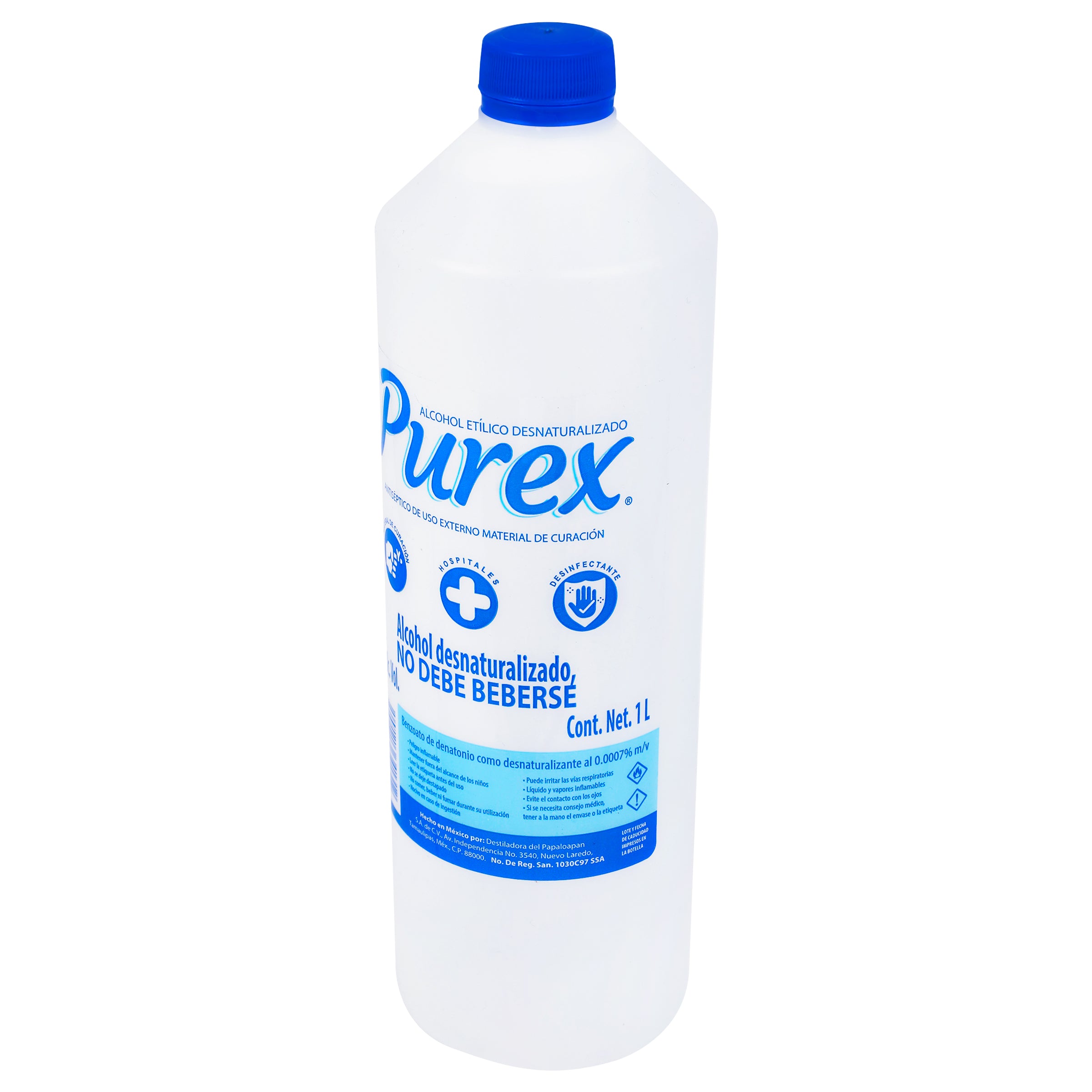 Alcohol Etilico Purex 70 1000 Mililitros-3