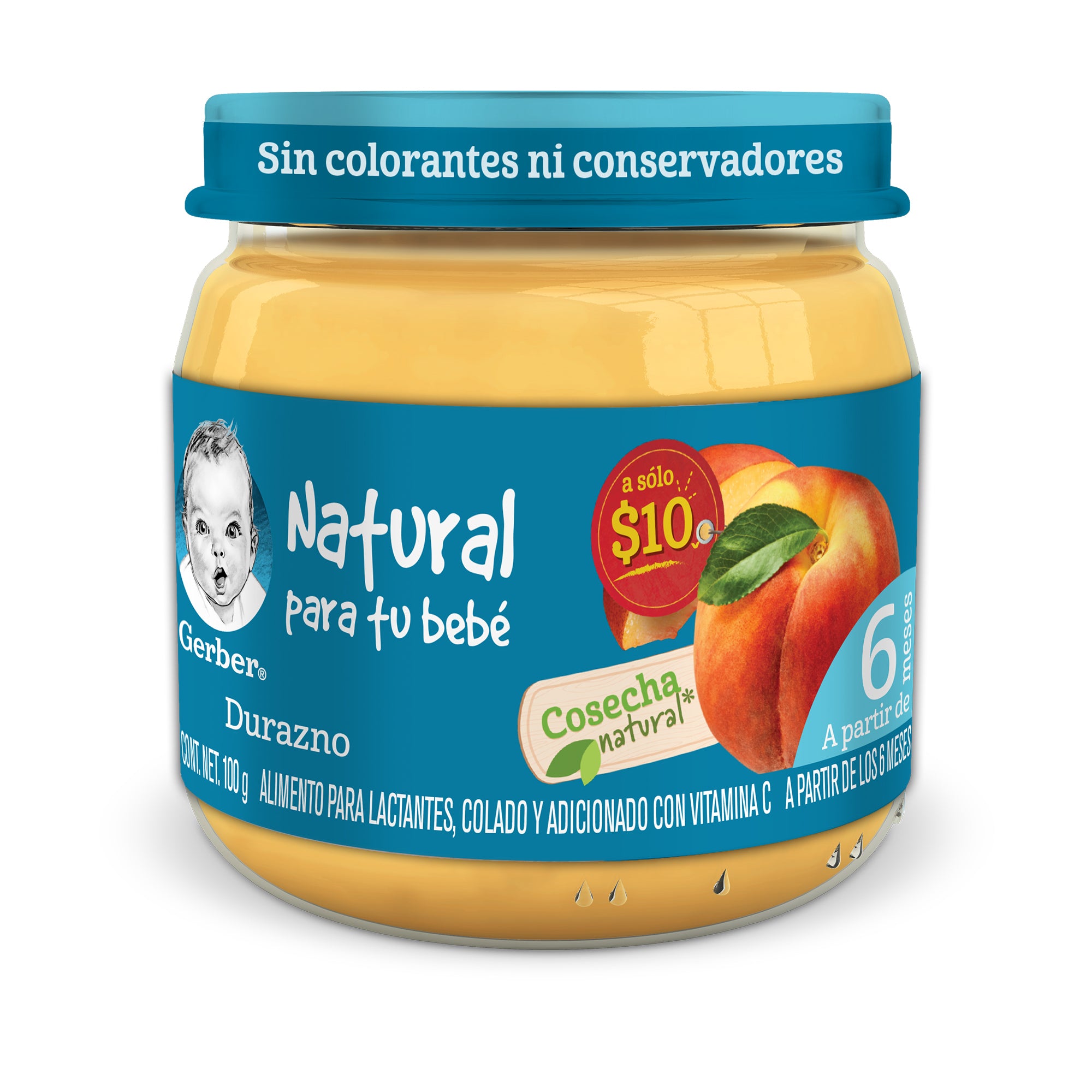 Gerber Segunda Etapa Pure Duraznos 100 G-4
