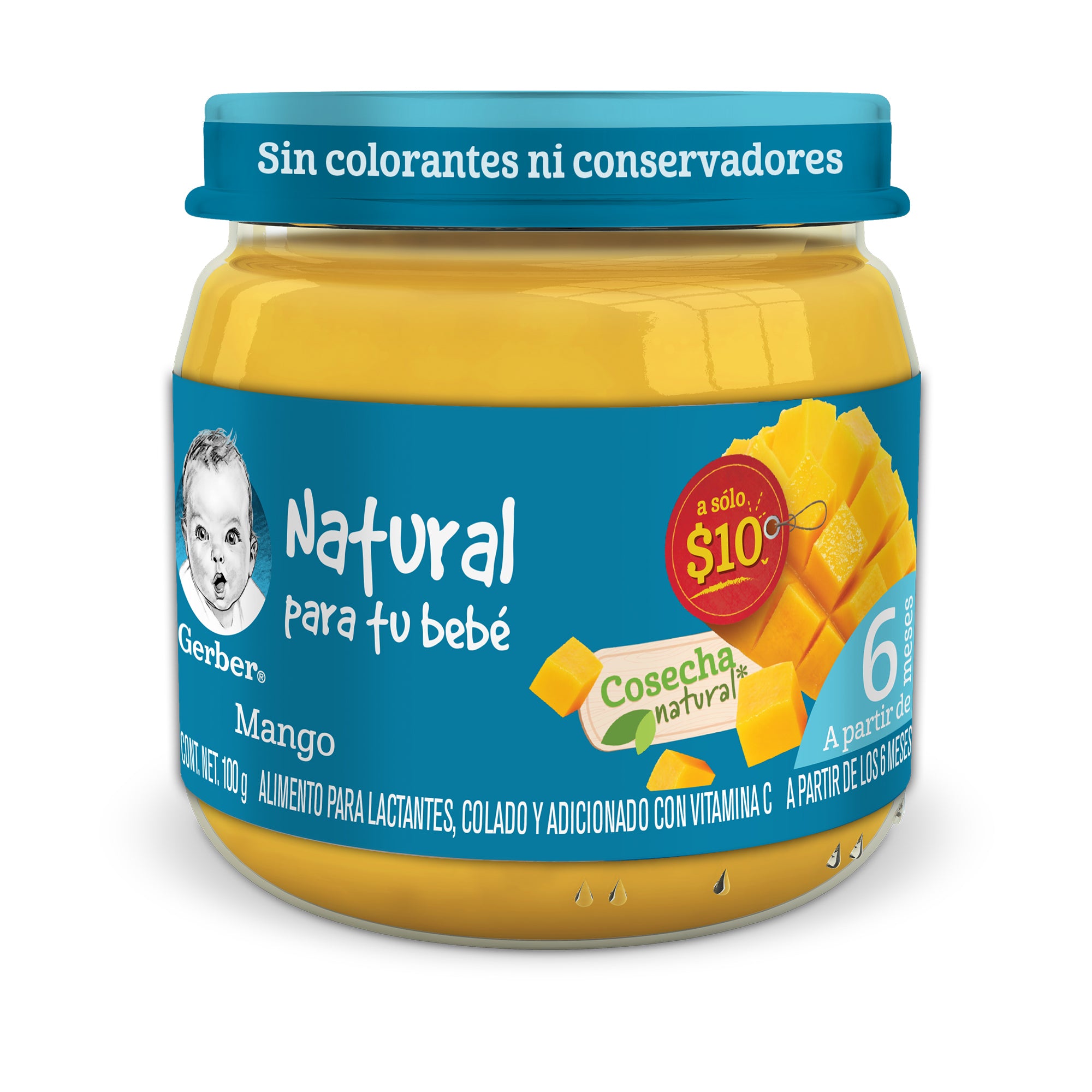 Gerber Segunada Etapa Pure Mango 100 G-4