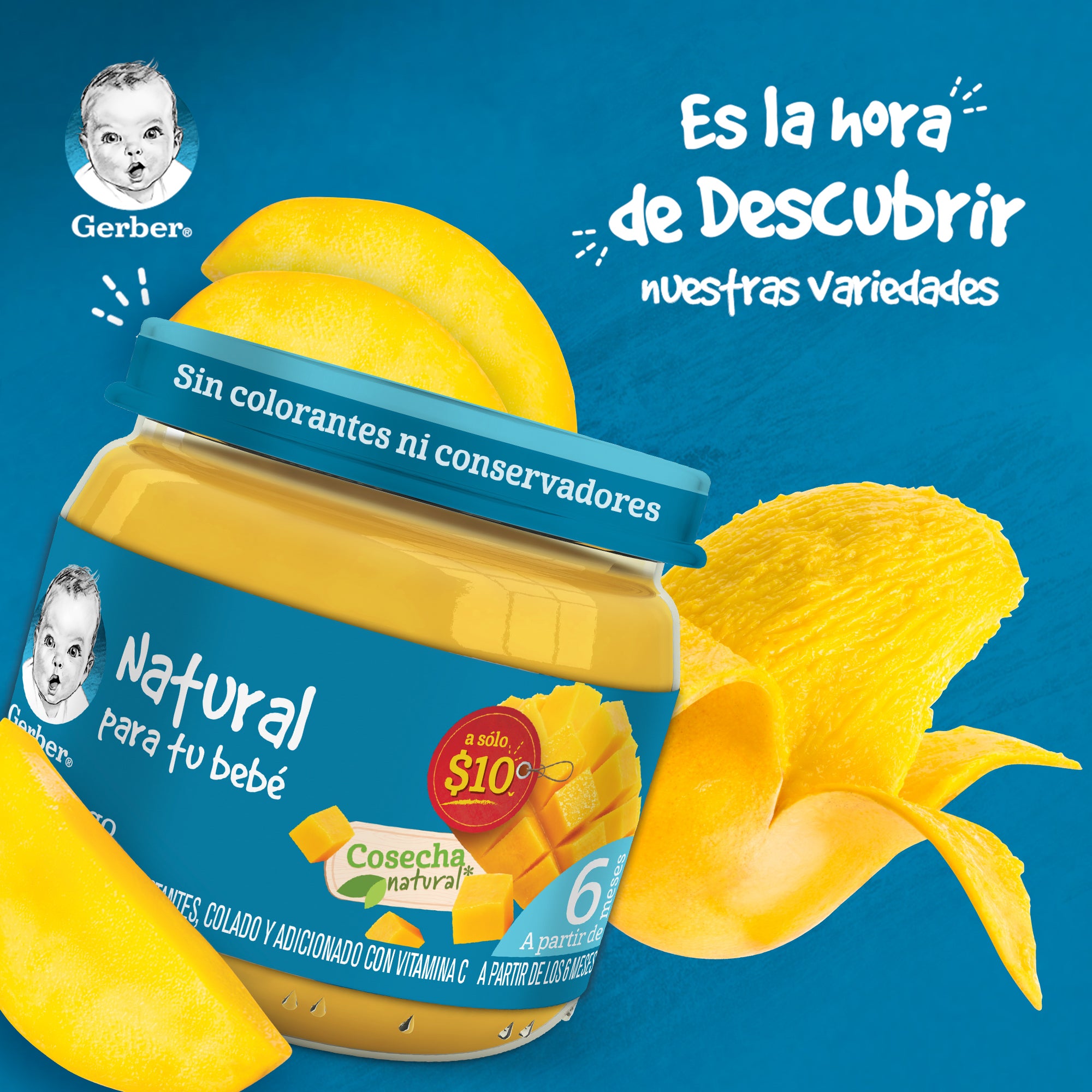 Gerber Segunada Etapa Pure Mango 100 G-8