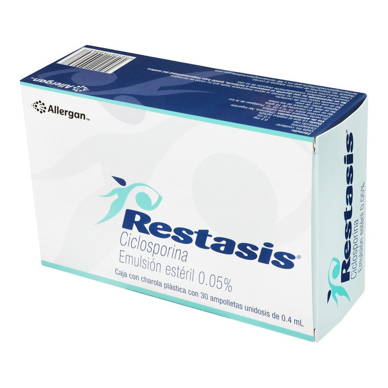 Restasis 0.05 Emulsion Esteril Con 30 Ampolletas 0.04 Ml 7501201400697 3