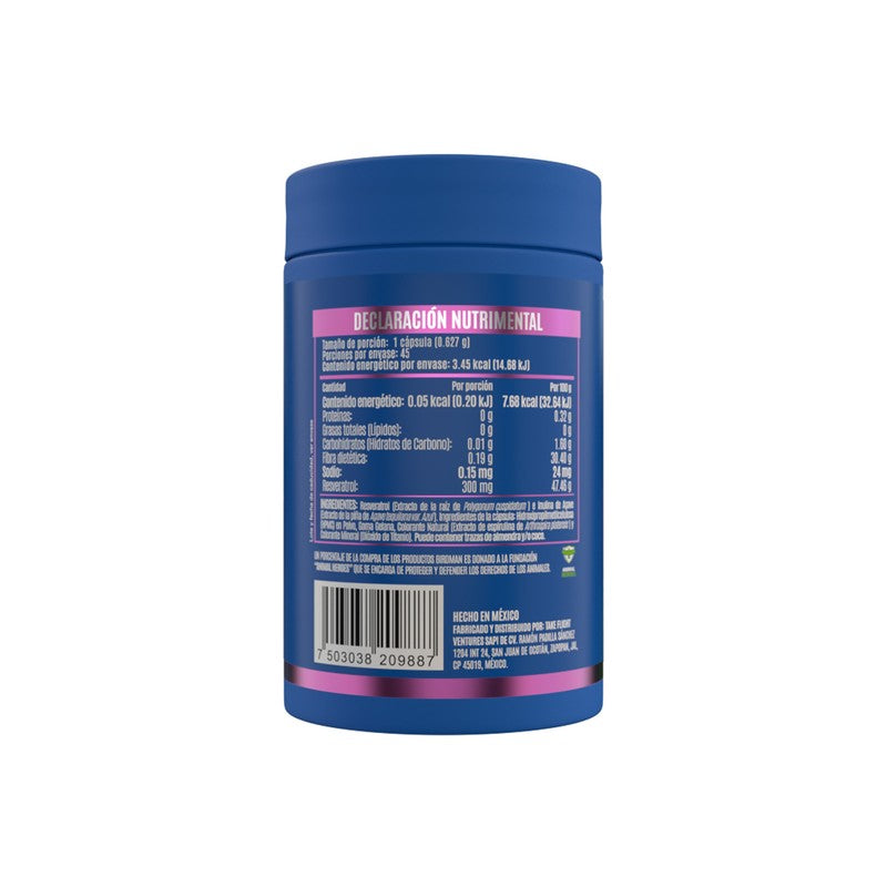 Resveratrol 300 Mg Con 45 Capsulas Birdman 7503038209887 2